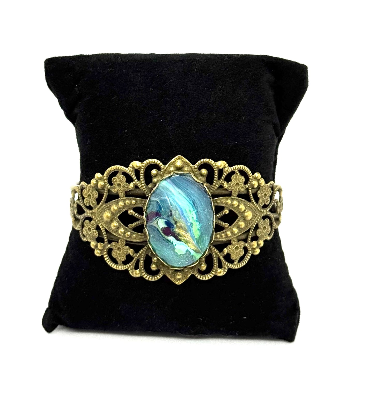 #3 “Ocean Mind Games Filigree Cuff – Calm Surface, Dangerous Depths”