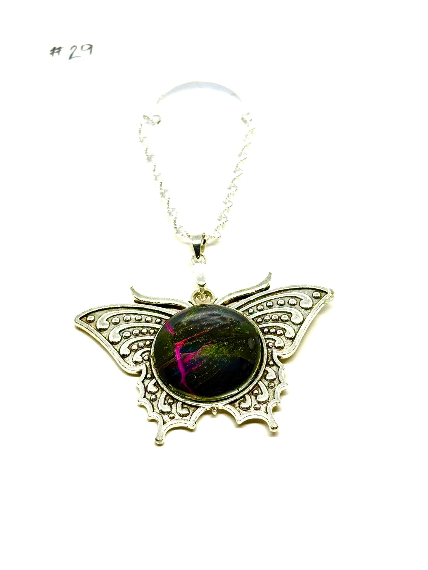 #29 Tectonic Mood Swing – Dark Winged Chaos Pendant Necklace | One-of-a-Kind FDSS Statement Jewelry