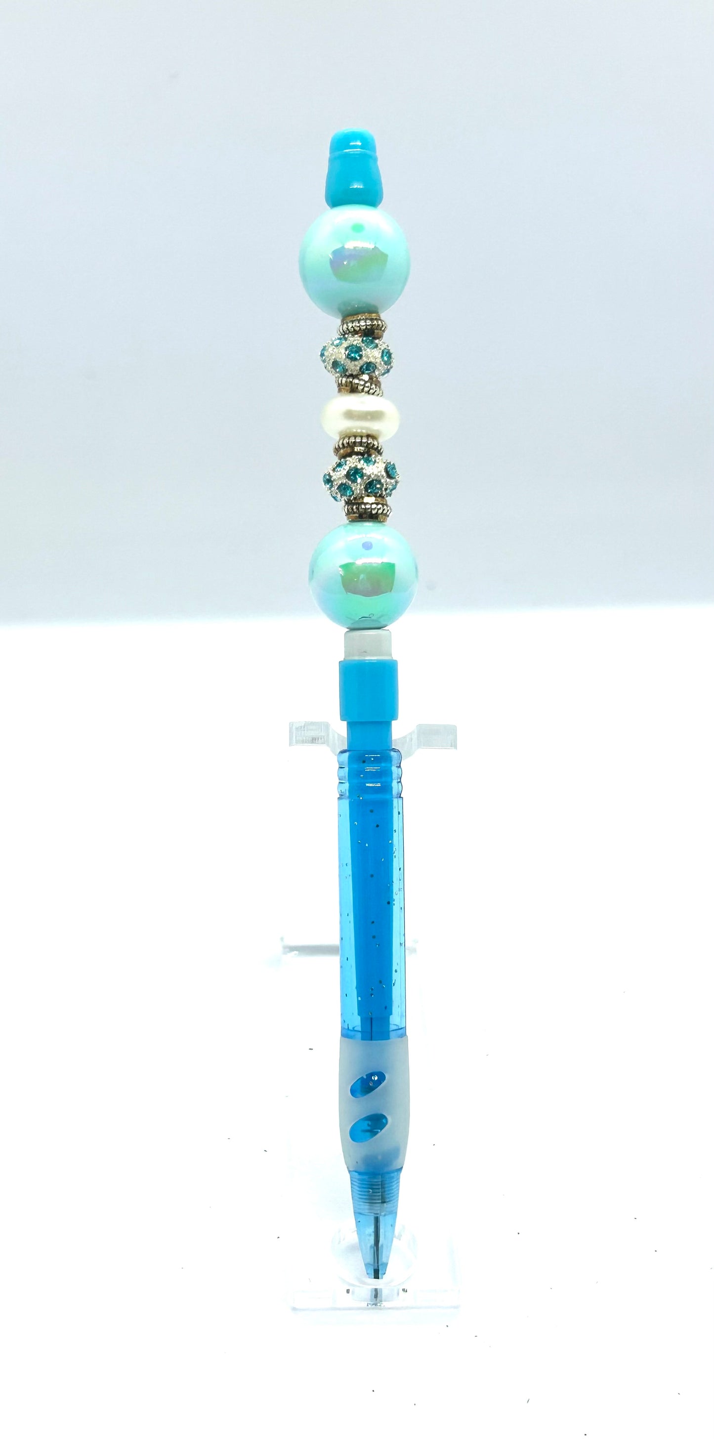 Blue Beaded Pencil