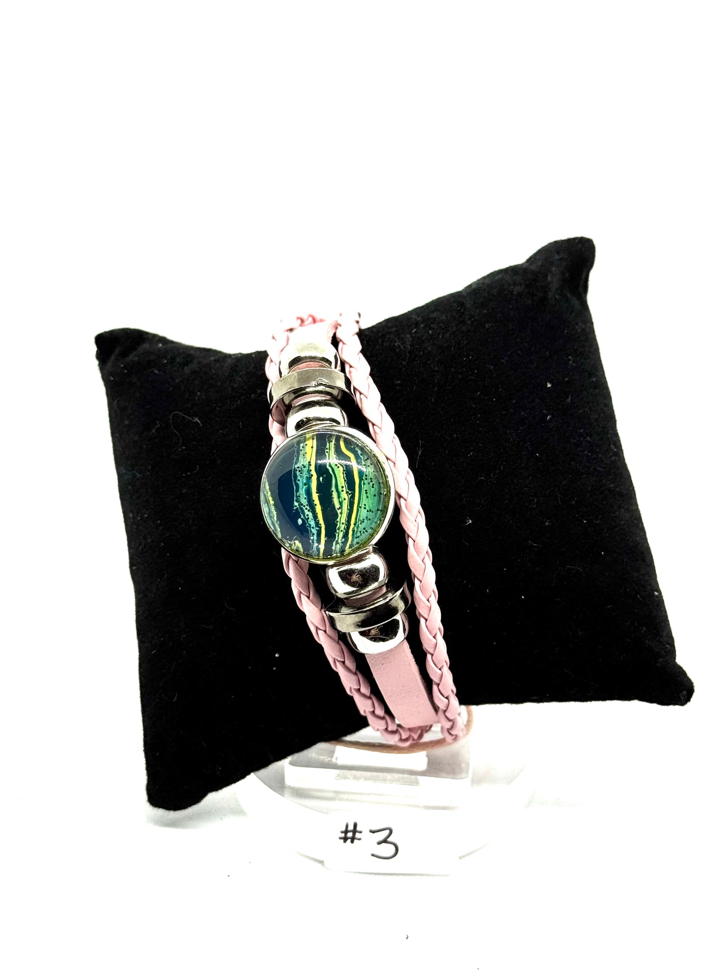 #3 Sweet but Psychotic – Pink Chaos Wrap Bracelet (One of a Kind)