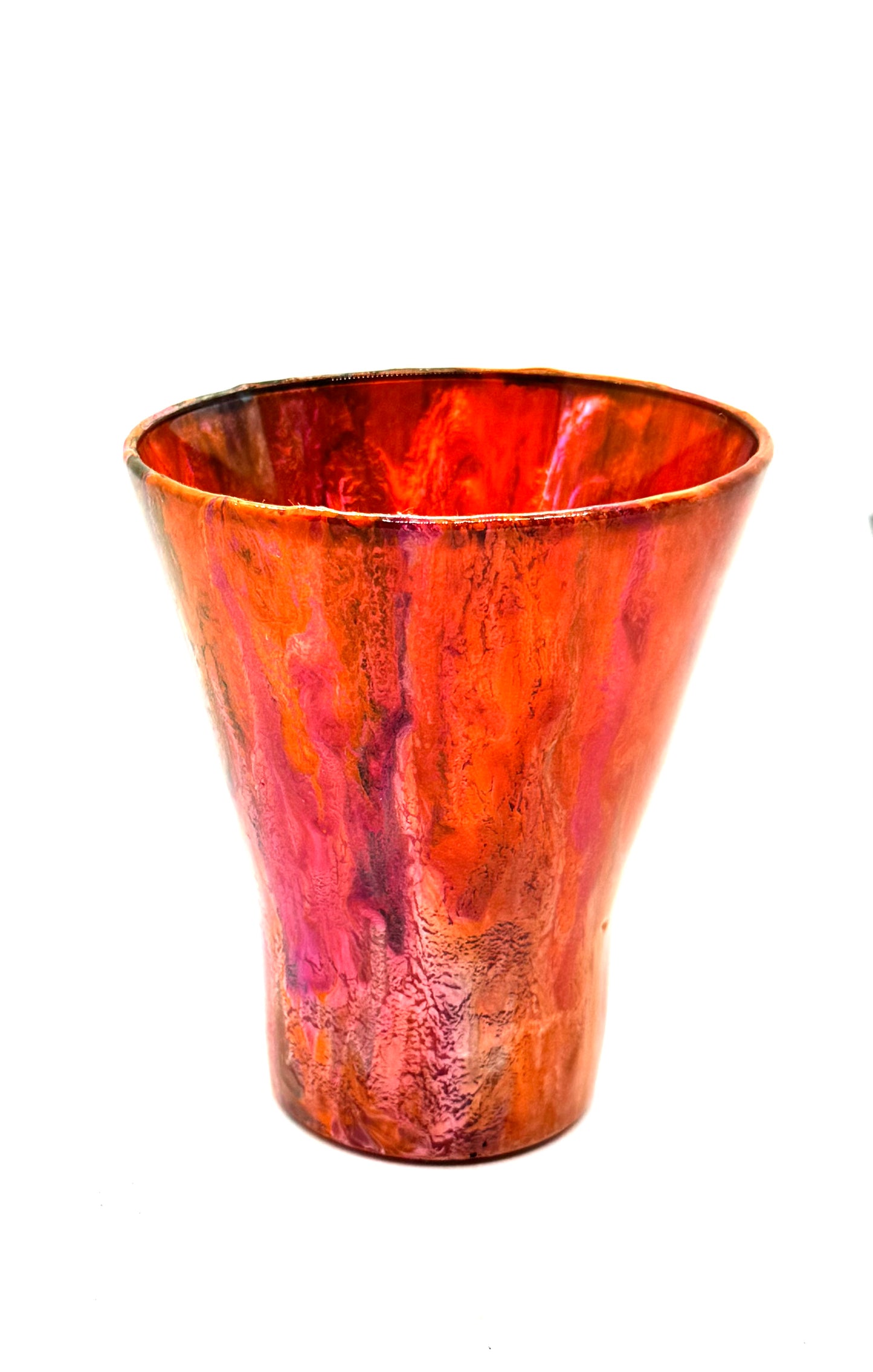 Molten Sunset Resin Drinking Glass
