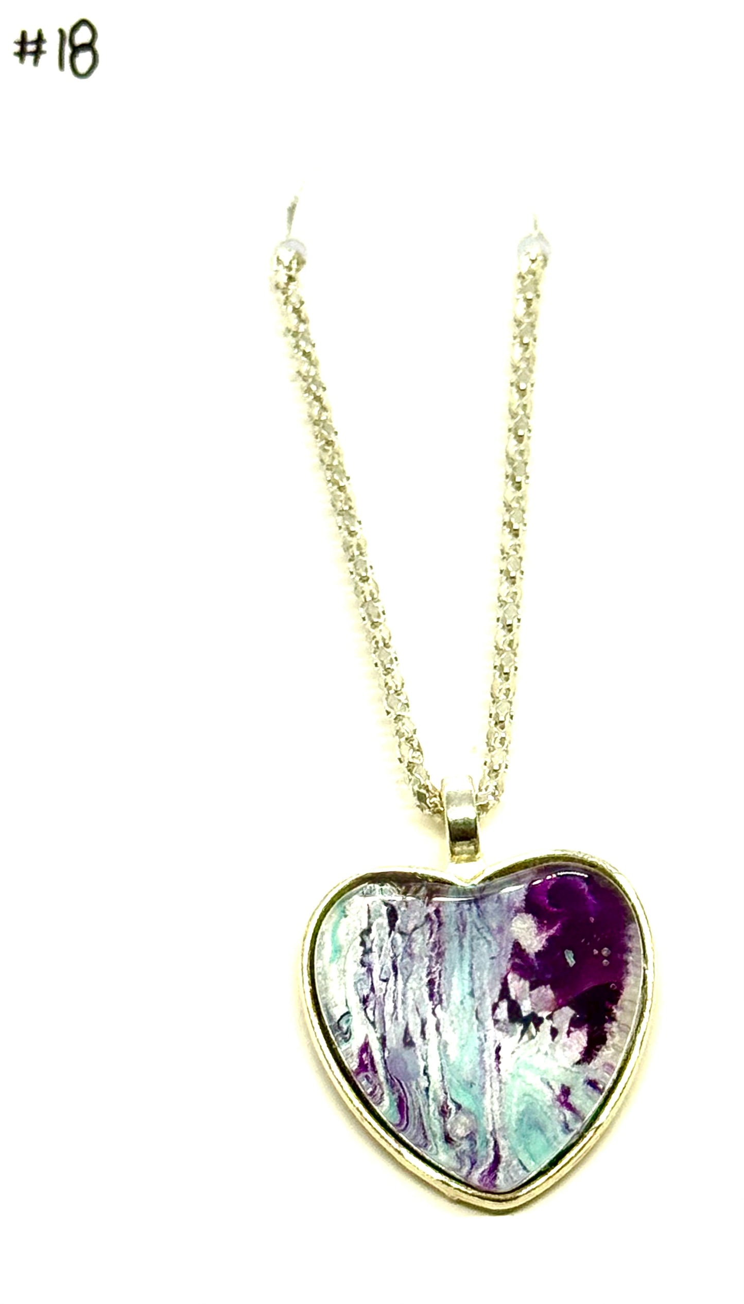#18 Sweet but Suspicious – Heart Resin Pendant Necklace | FDSS Original