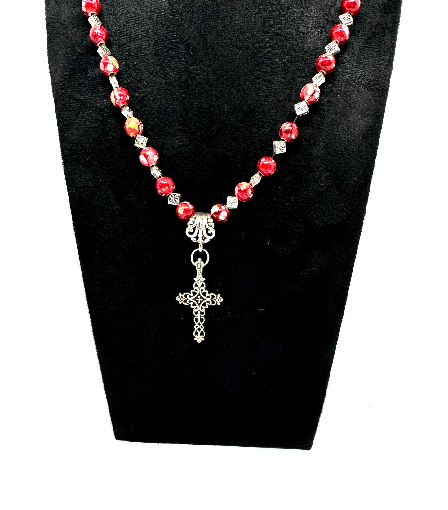 “Sweet But Sinful Cross Statement Necklace”