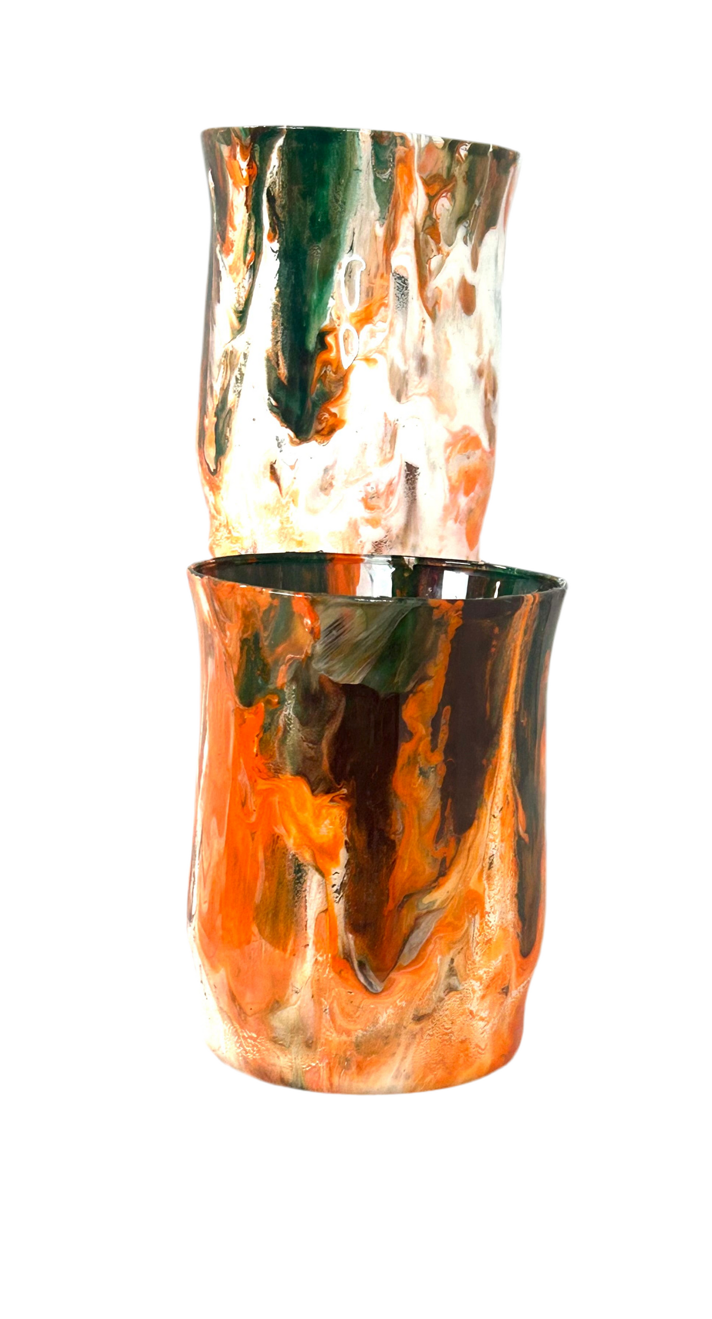 Painted & Sealed Drinking Glass Set