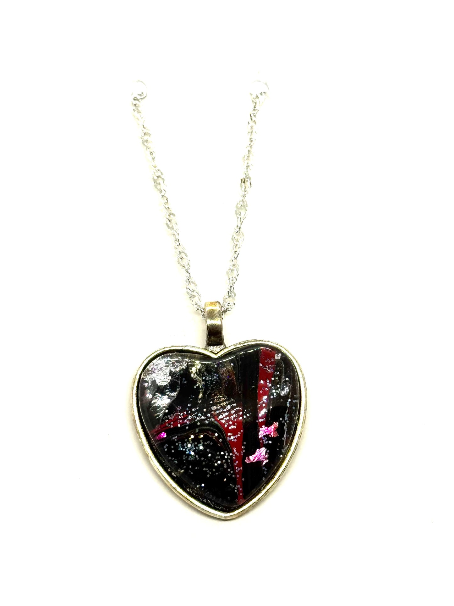 #30 Cracked Chaos Heart Necklace