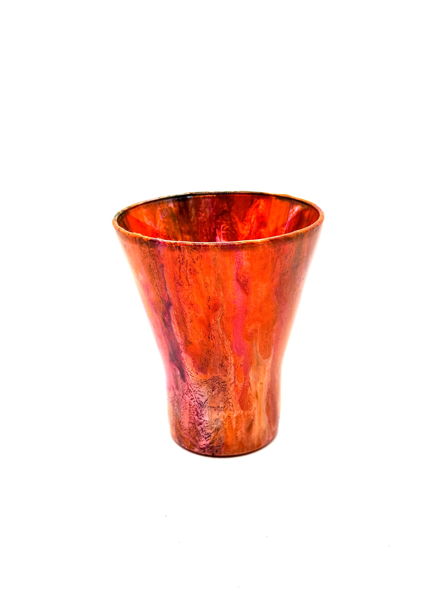 Molten Sunset Resin Drinking Glass