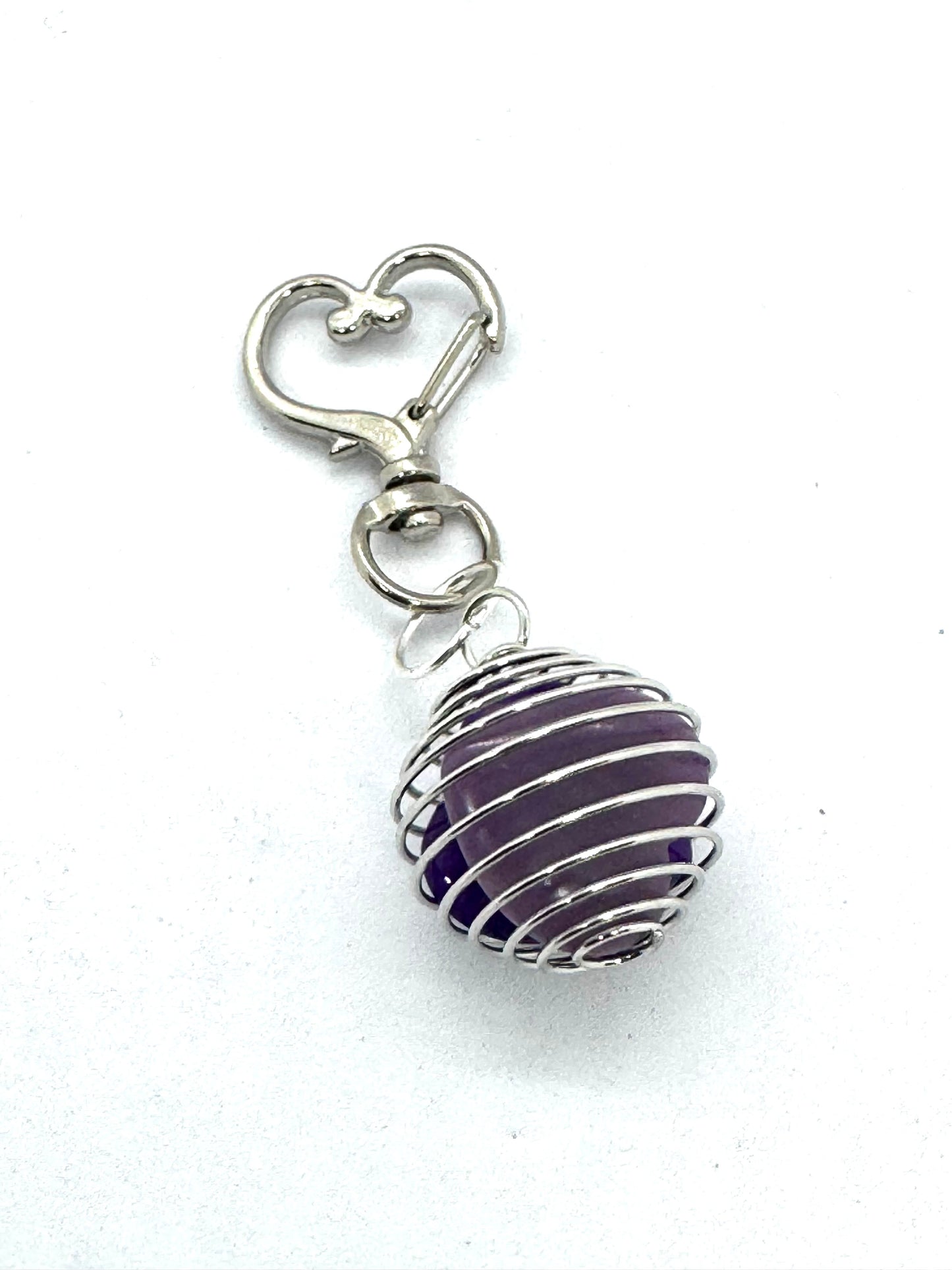 Amethyst Serenity | Handmade Genuine Amethyst Gemstone Charm n