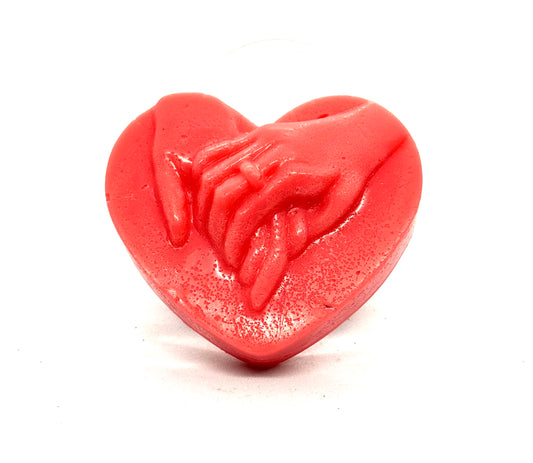 Holding Hands Heart Wax Melt (Emotionally Supportive, Mildly Judgy) 🖤🔥