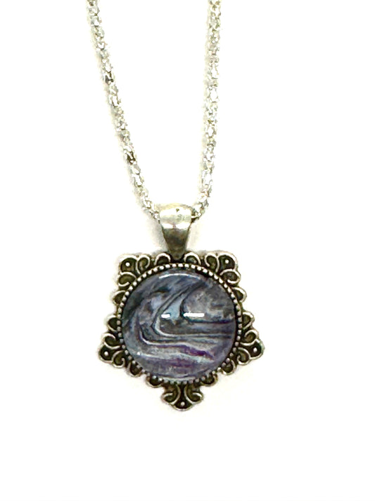#37 Lunar Static Medallion Necklace