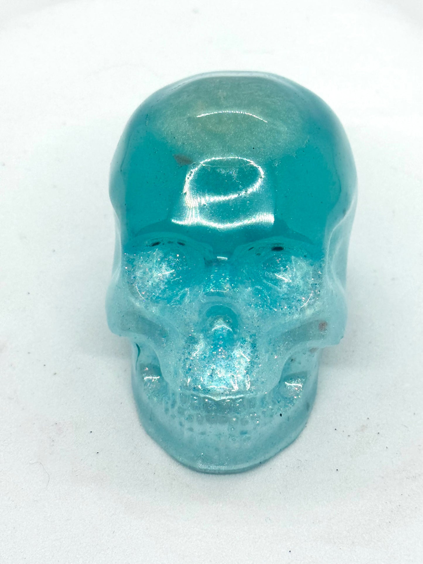 Blue Screen of Death Skull – Icy Blue Resin Chaos (FDSS Style)