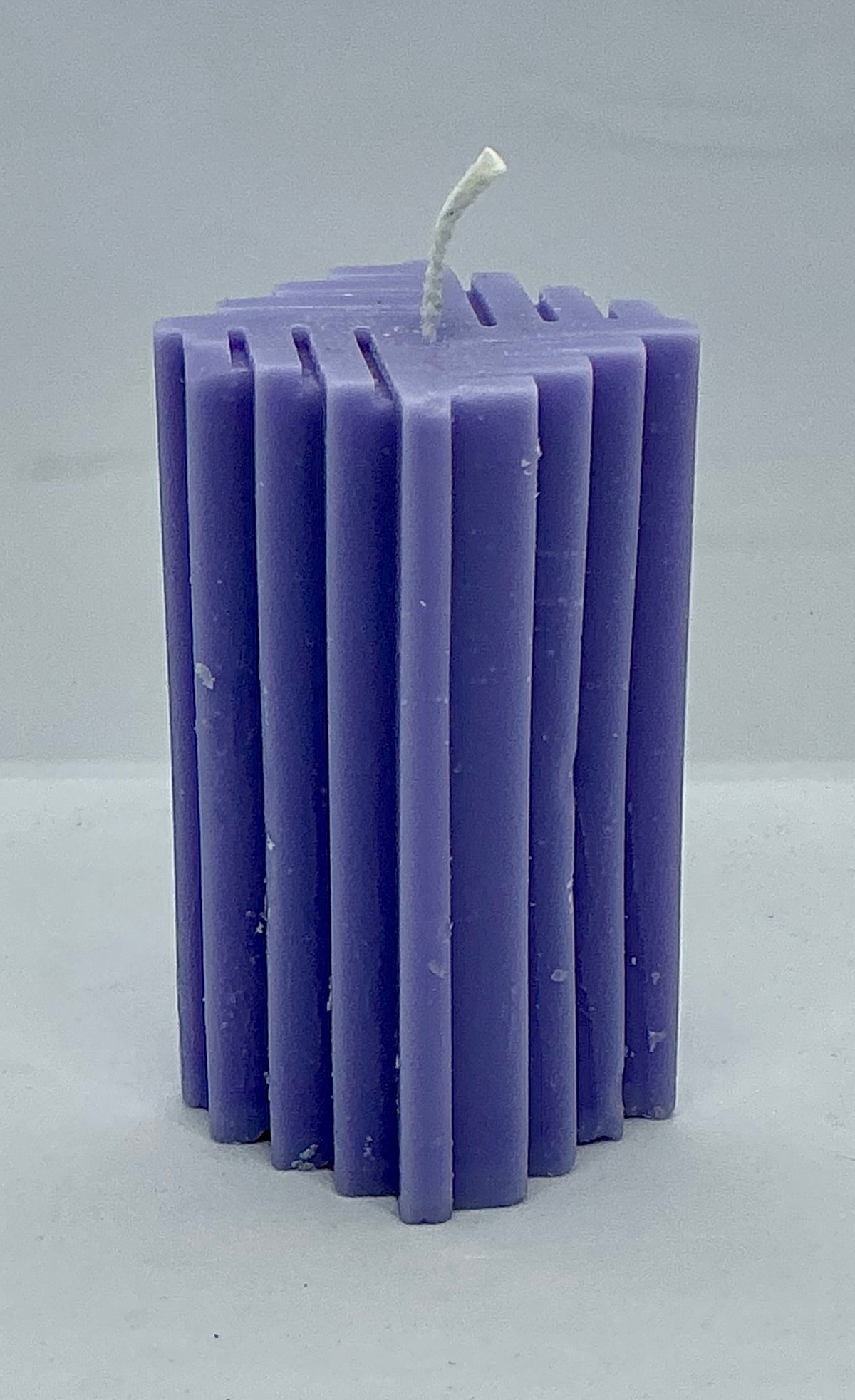 Lilac Pillar Candle — Pretty & Over Everybody