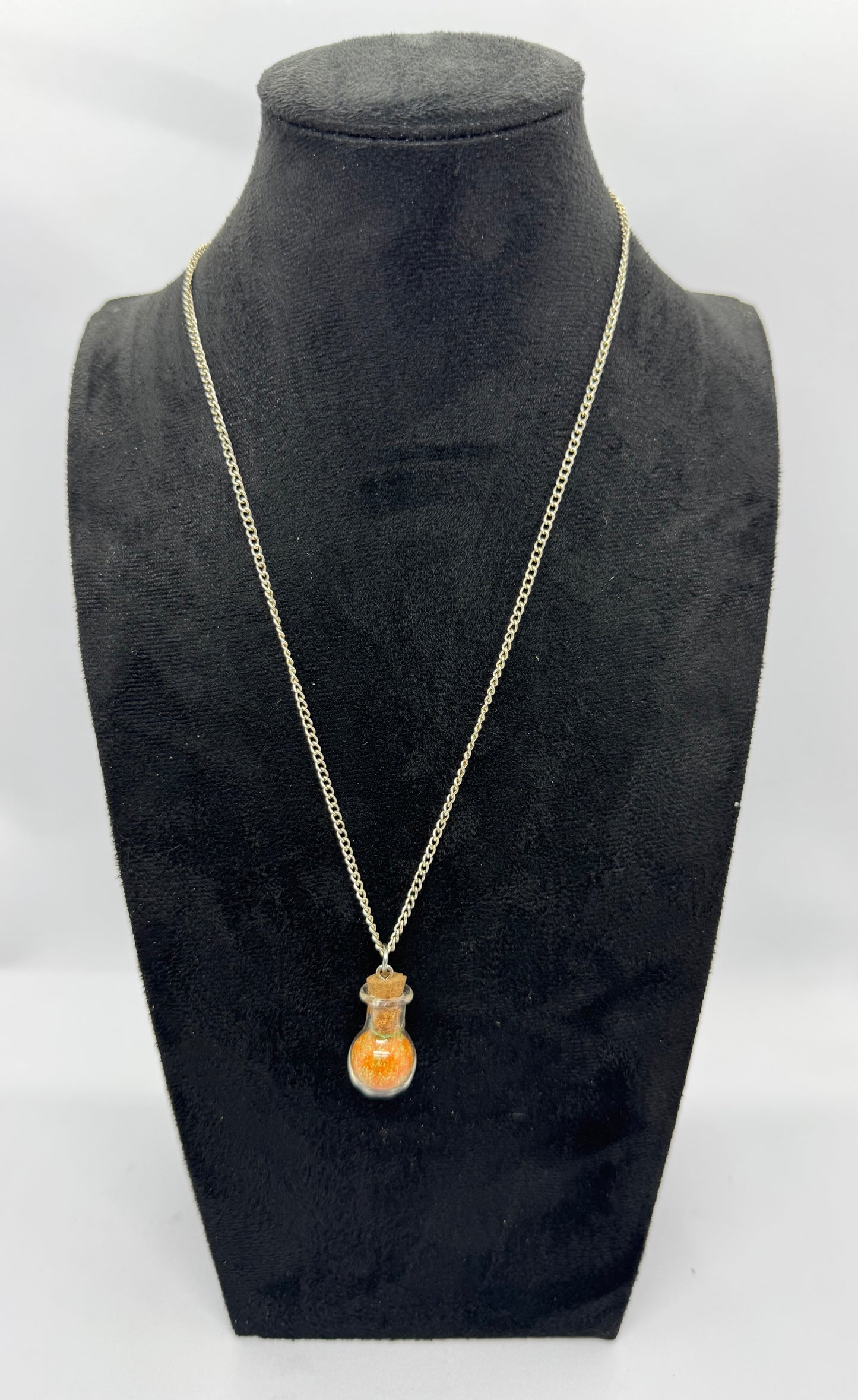 #7G “Sunset Spiral Potion Bottle Necklace – Pretty Decisions, Bad Outcomes”