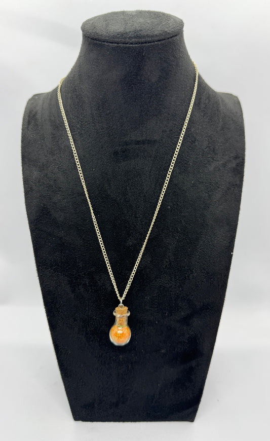#7G “Sunset Spiral Potion Bottle Necklace – Pretty Decisions, Bad Outcomes”