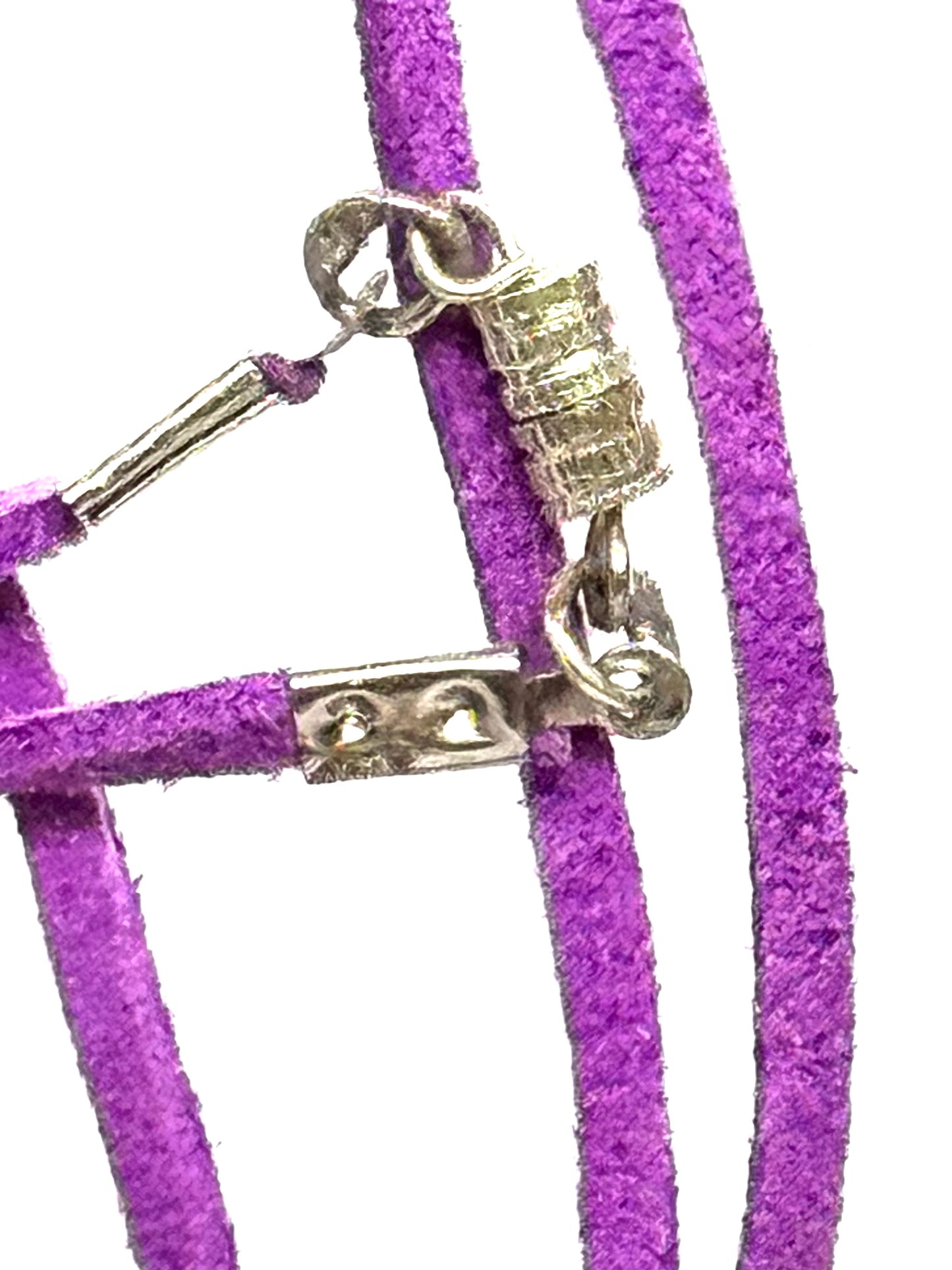Purple Beaded Pendant Necklace | 28” Cord | Screw Clasp | Handmade Chaos Jewelry