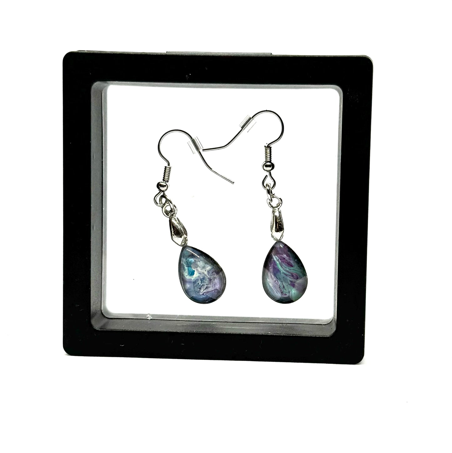 #5 Galaxy Mood Swing Teardrop Earrings – FDSS Cosmic Swirl Dangles