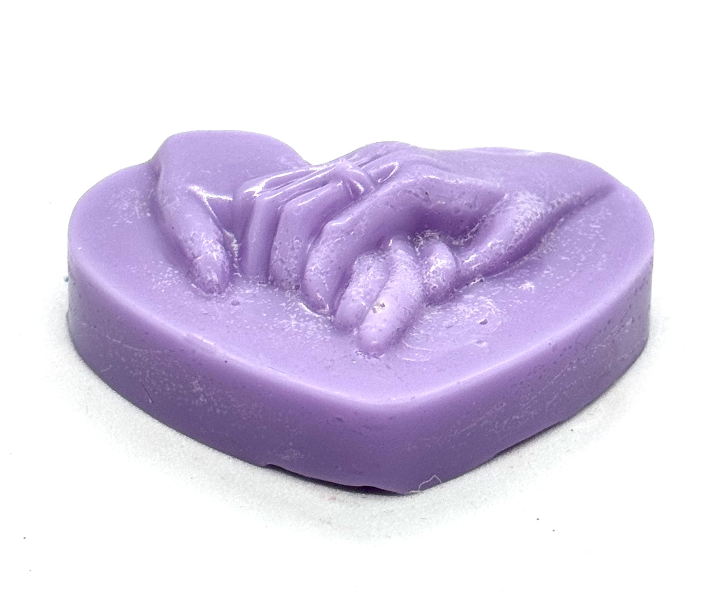 Holding Hands Heart Wax Melt (Emotionally Supportive, Mildly Judgy) 🖤🔥