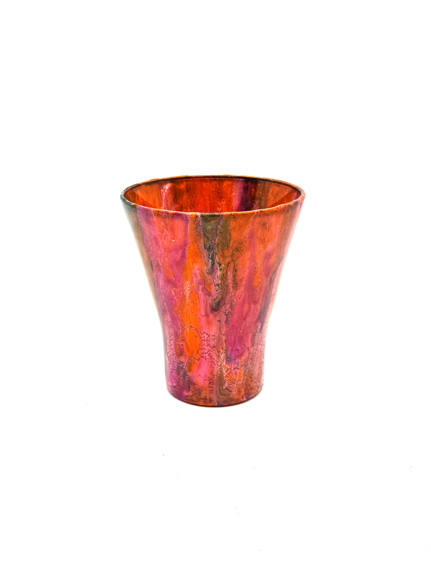 Molten Sunset Resin Drinking Glass