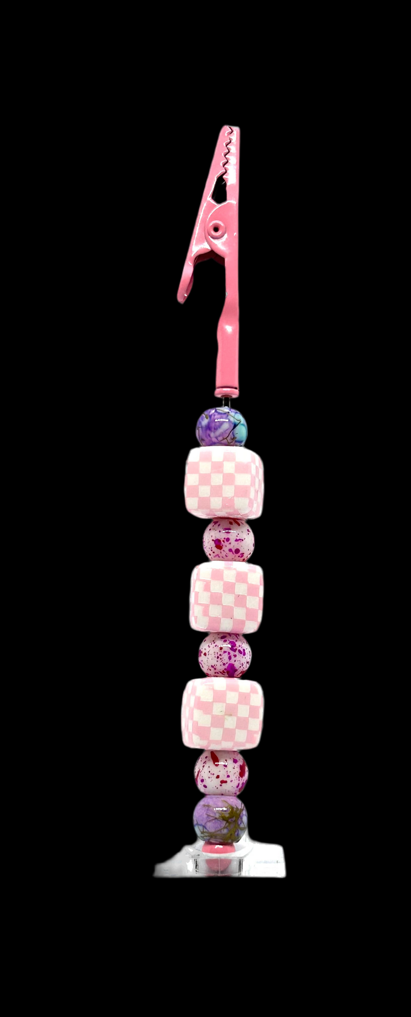 Pink Panic Puff Clip