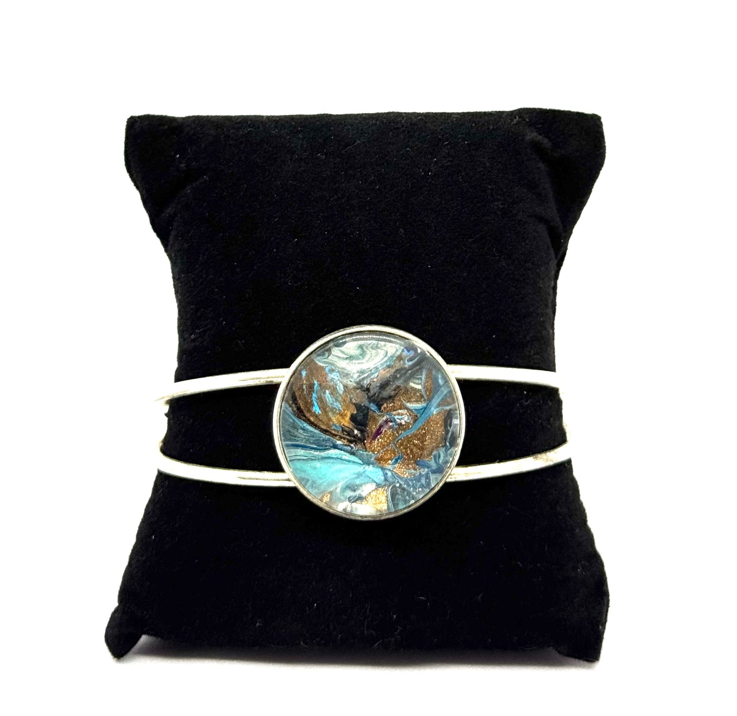#6 “Ocean Heist Cuff Bracelet – Calm on Top, Criminal Underneath”