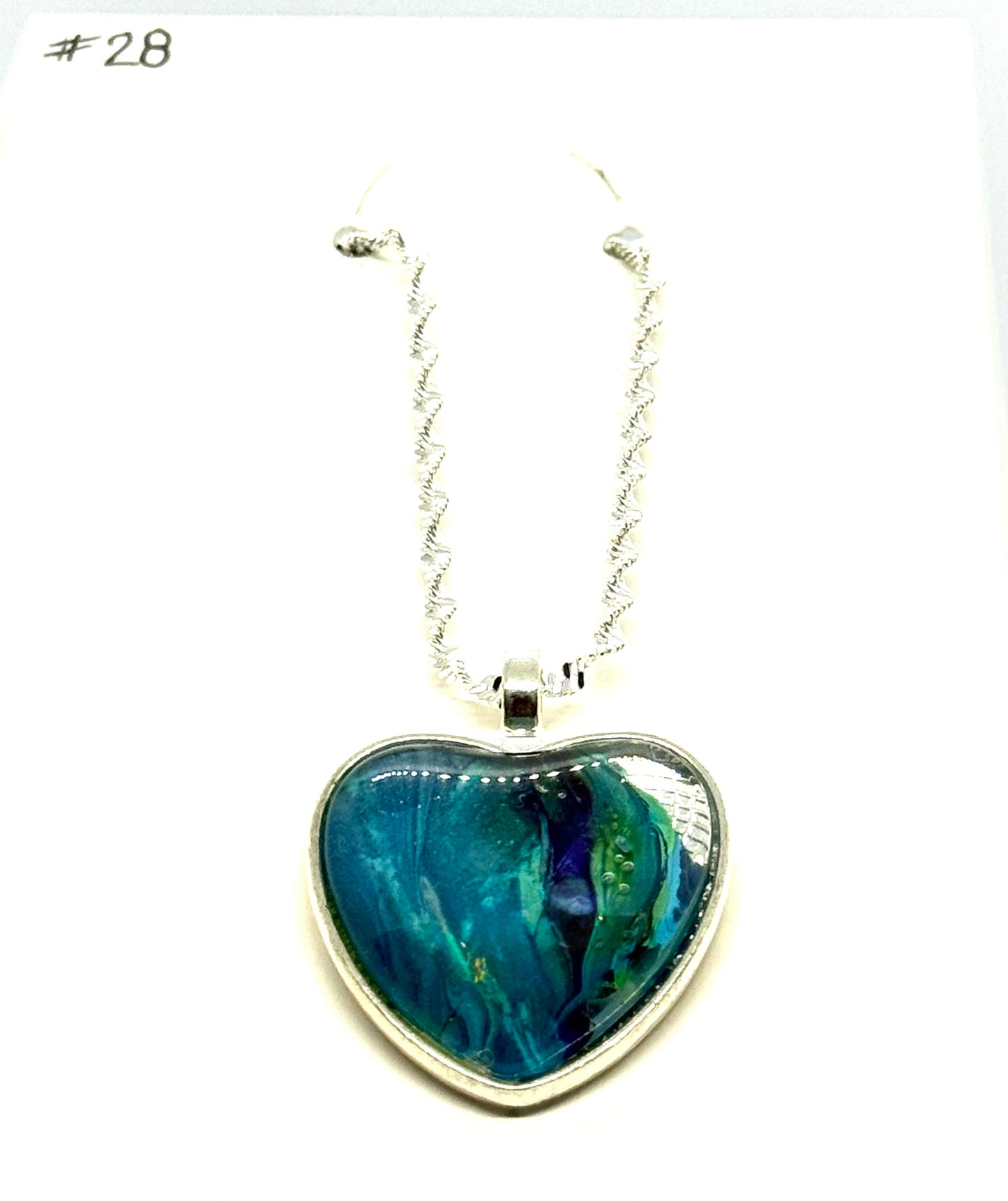 #28 Moody Ocean Heart Necklace – Emotionally Available (Sometimes)