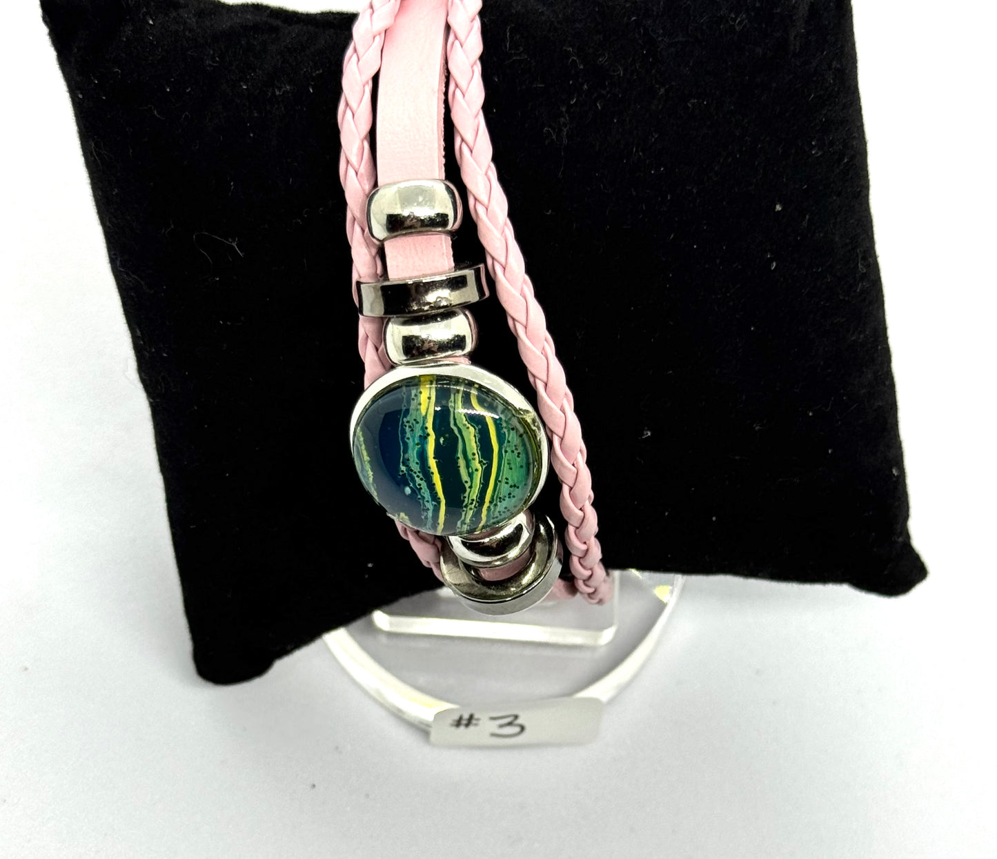 #3 Sweet but Psychotic – Pink Chaos Wrap Bracelet (One of a Kind)