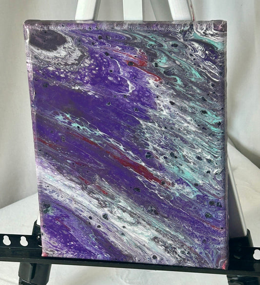 8x10” Resin Covered Acrylic Painting
