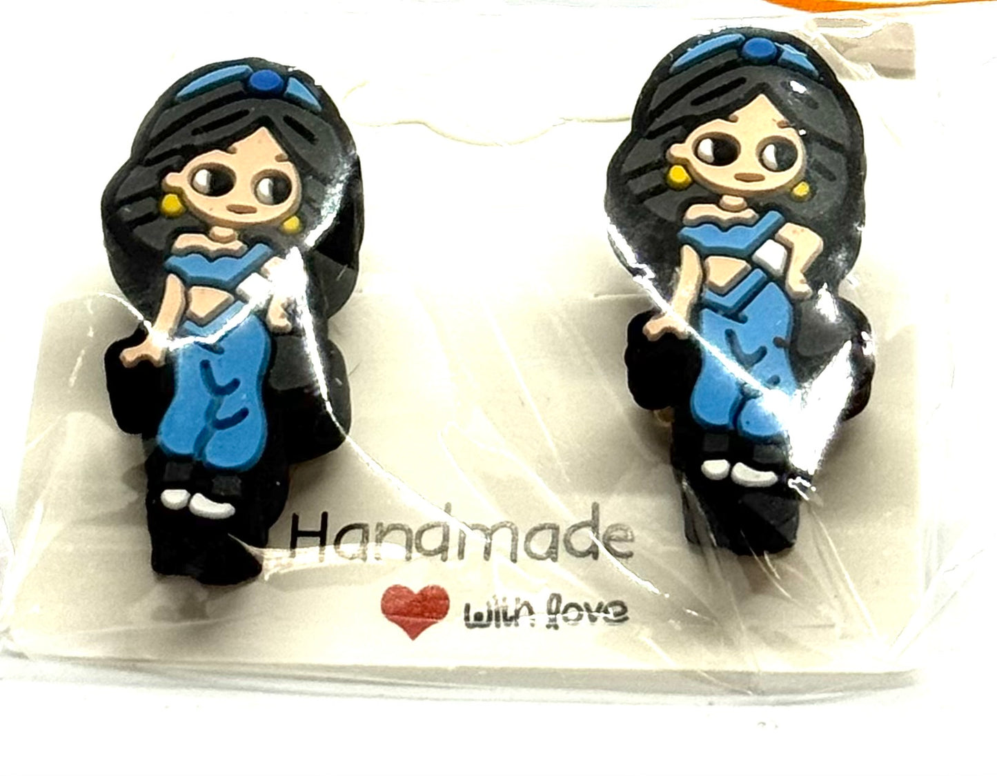 #2 Rebel Princess Barrettes – Blue Outfit Character Hair Clips (2pc Set)
