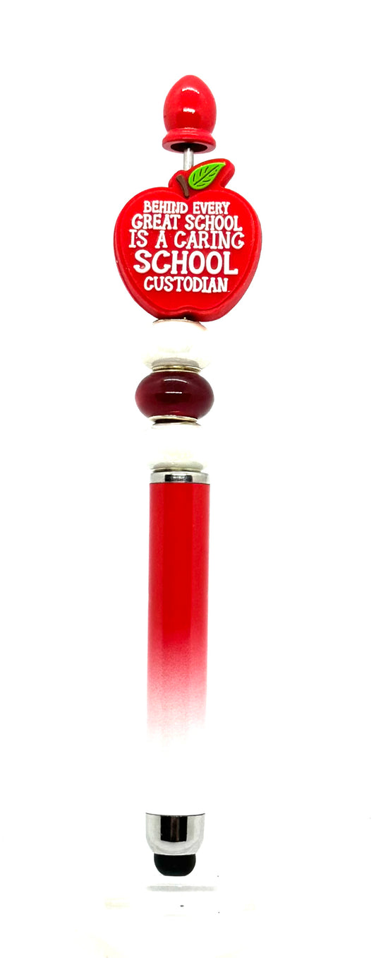 The Real MVP of the School | Handmade School Custodian Appreciation Stylus Pen
