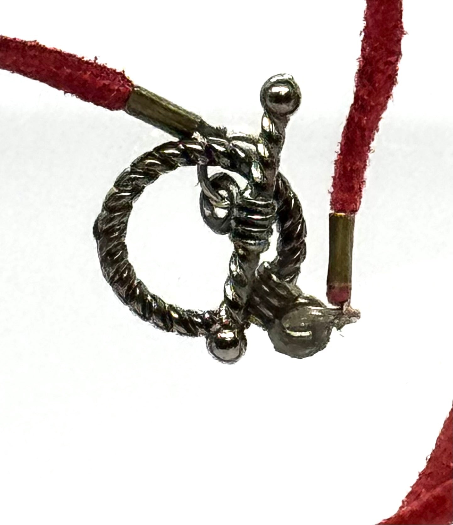 “Calm, Collected, & Slightly Dangerous” Beaded Cord Necklace | 32” | Donut Pendant