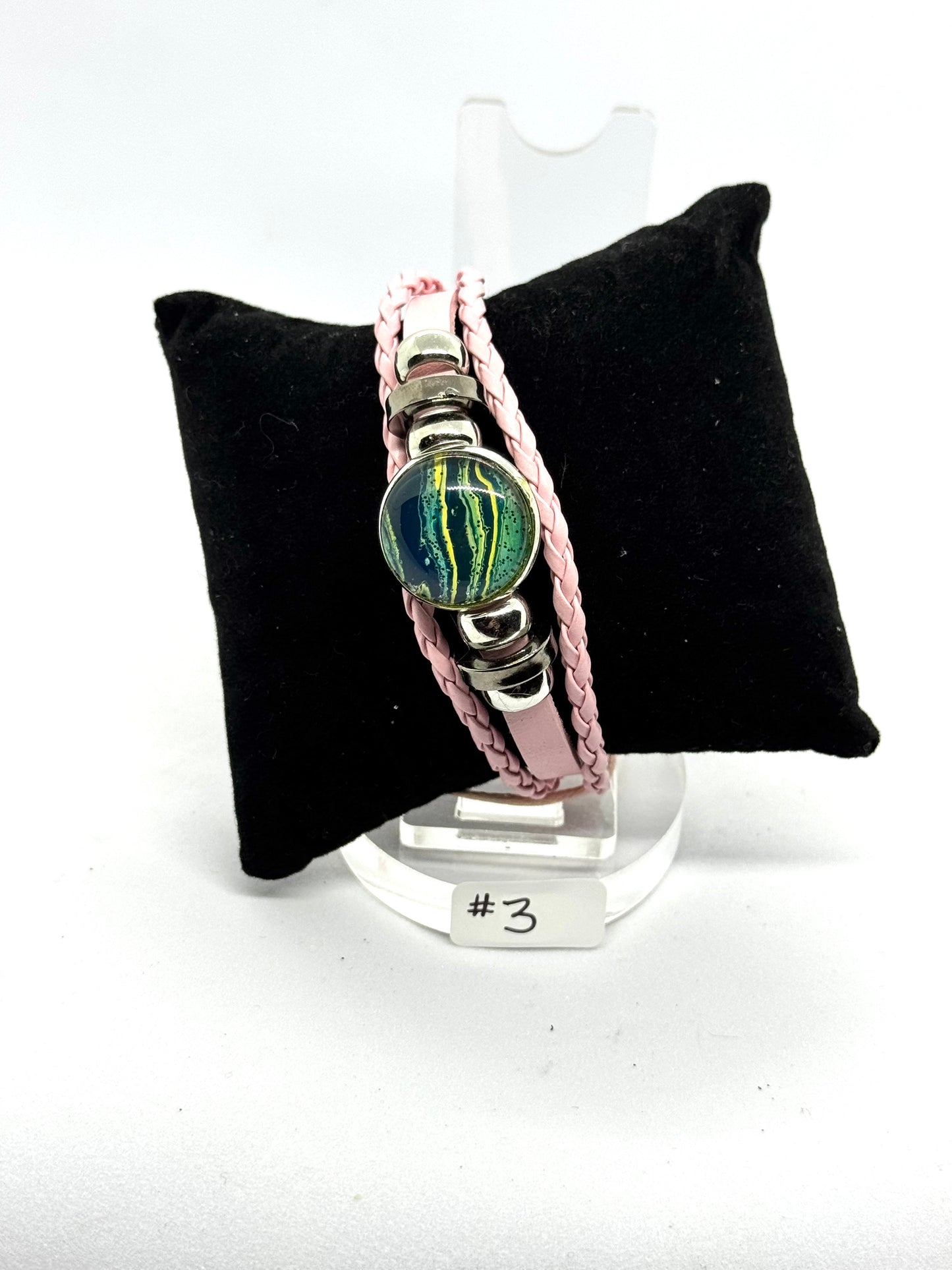 #3 Sweet but Psychotic – Pink Chaos Wrap Bracelet (One of a Kind)