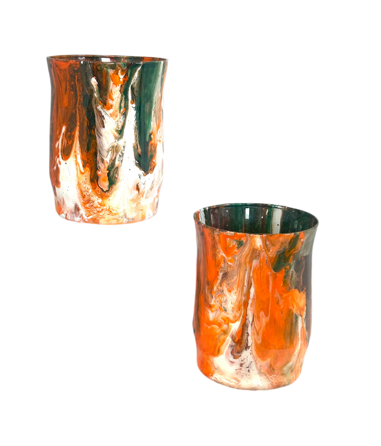 Painted & Sealed Drinking Glass Set