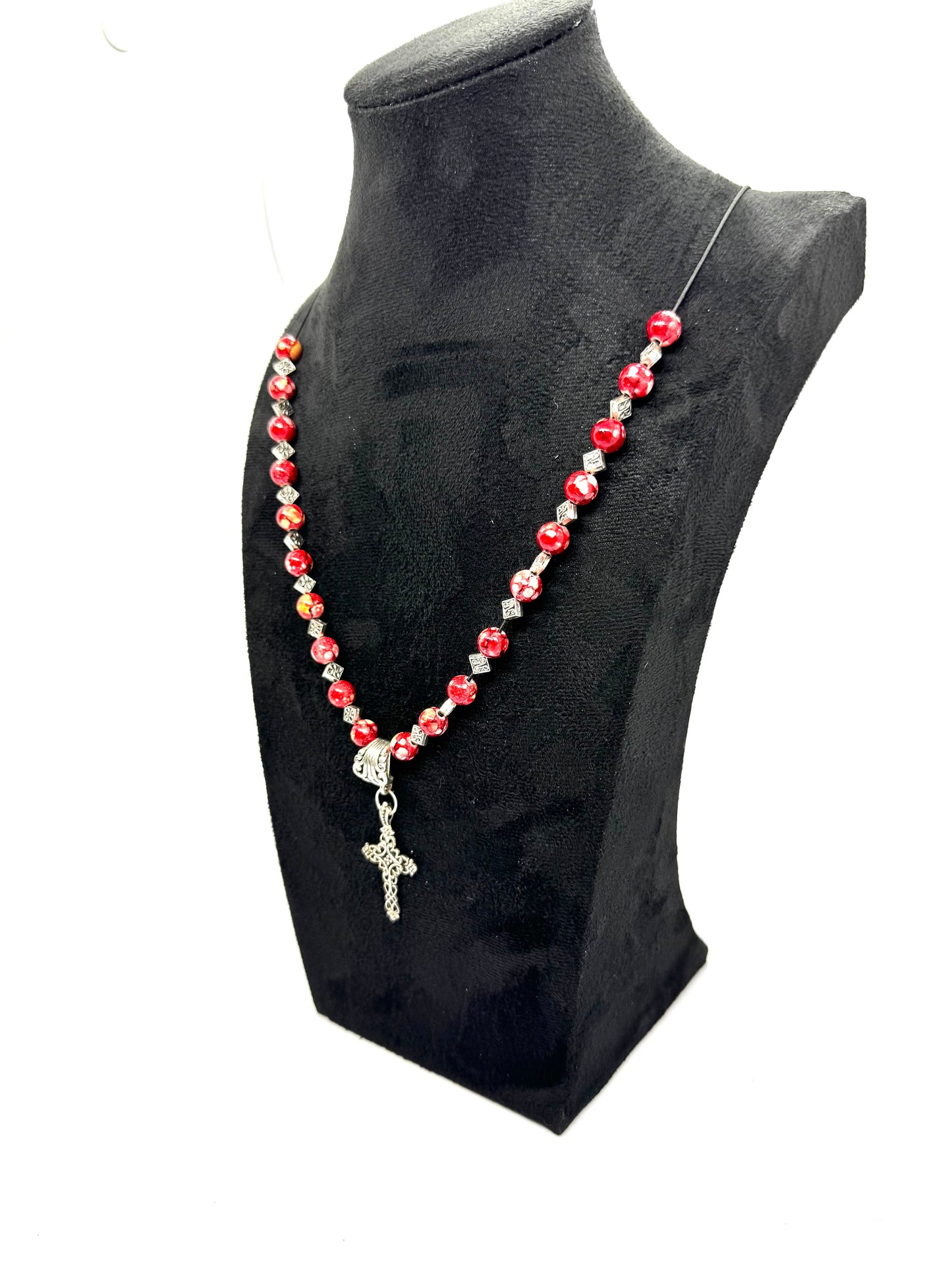 “Sweet But Sinful Cross Statement Necklace”