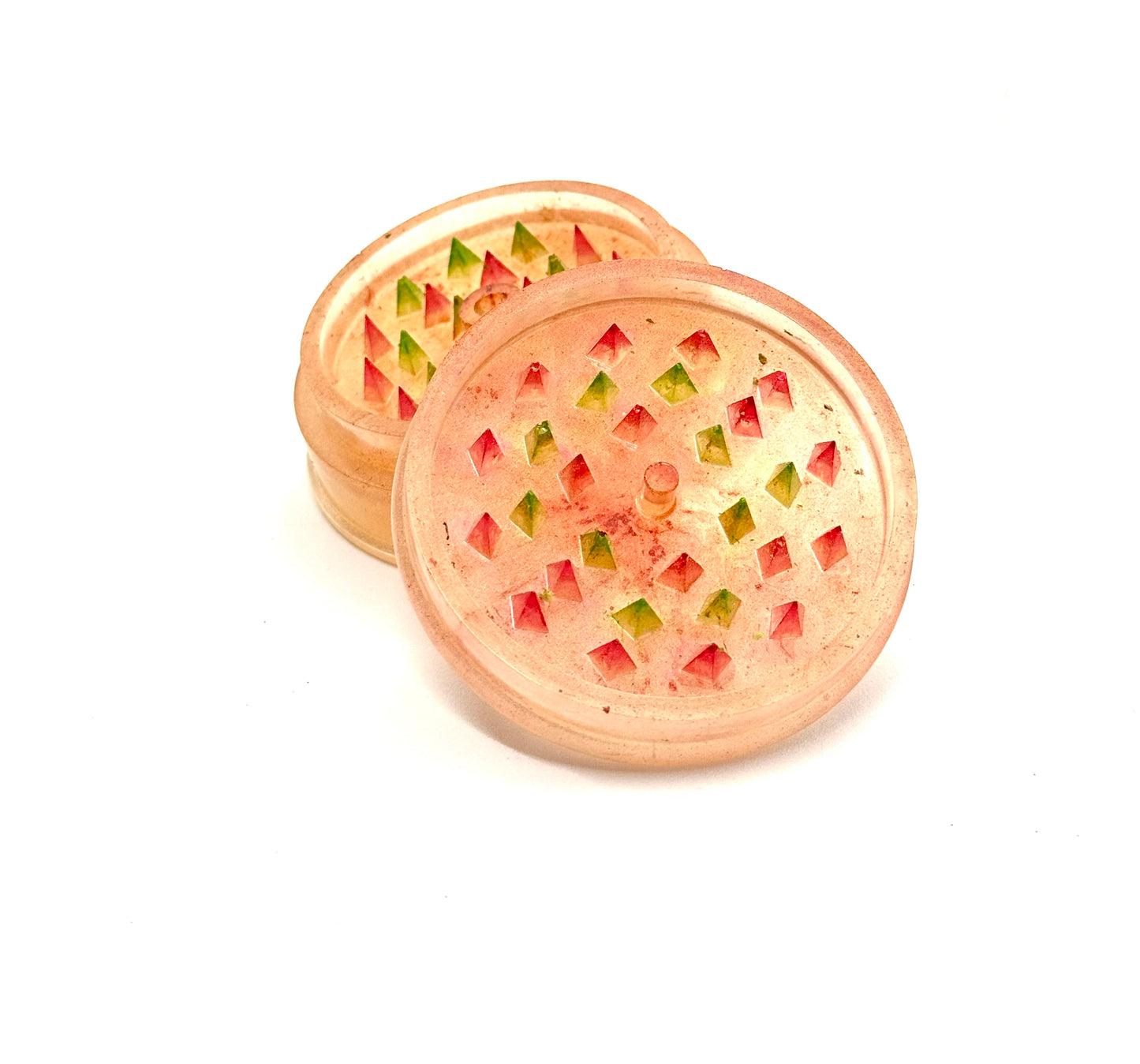 Strawberry Shortcake Chaos Grinder — Handmade Resin Herb Grinder