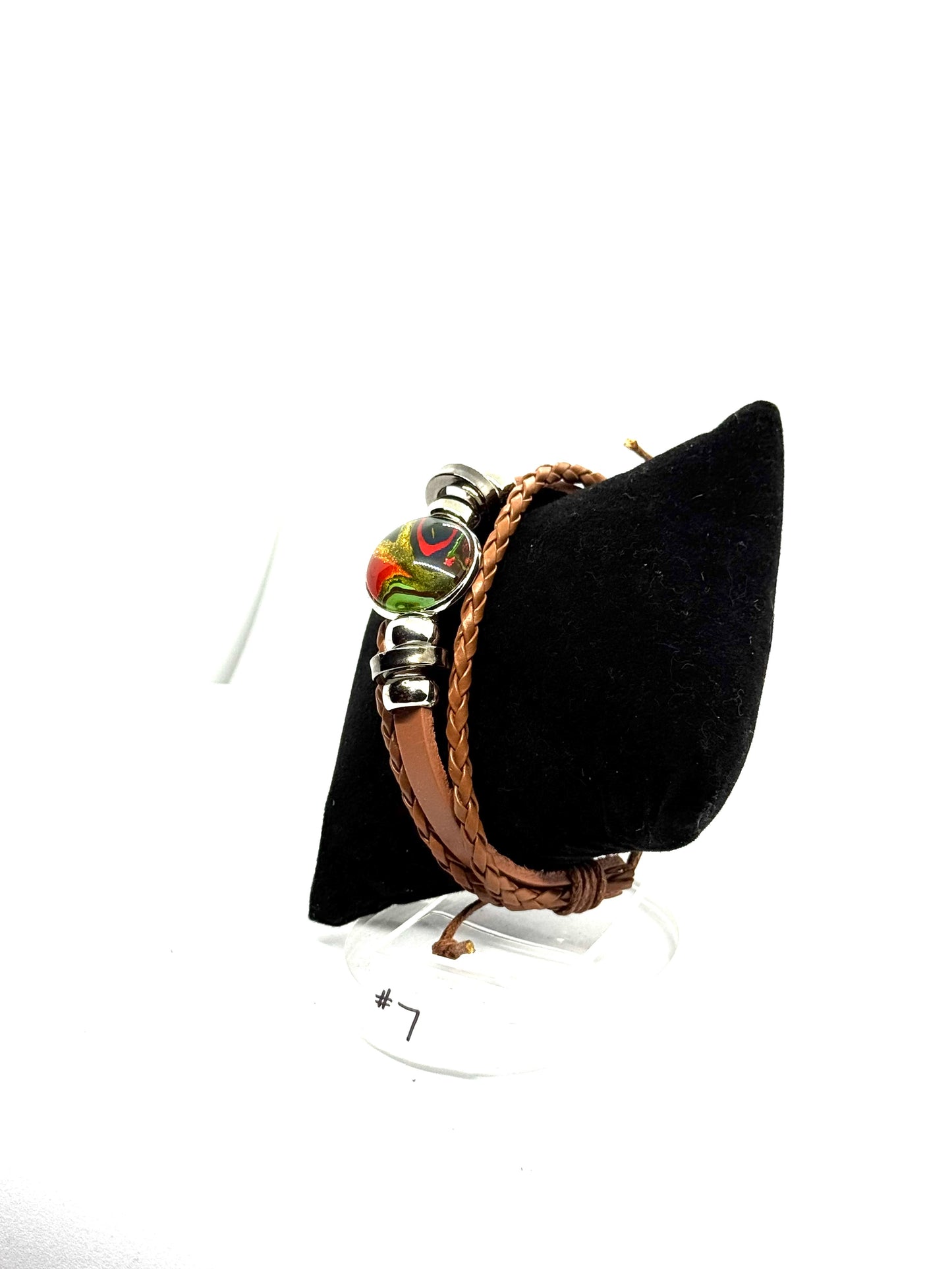#7 “Main Character Chaos” Handmade Abstract Wrap Bracelet — One-of-a-Kind FDSS Statement Jewelry | Unique Resin Art Bracelet | Gift for Bold Souls