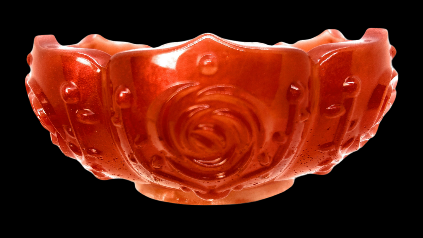 Resin Rose Bowl