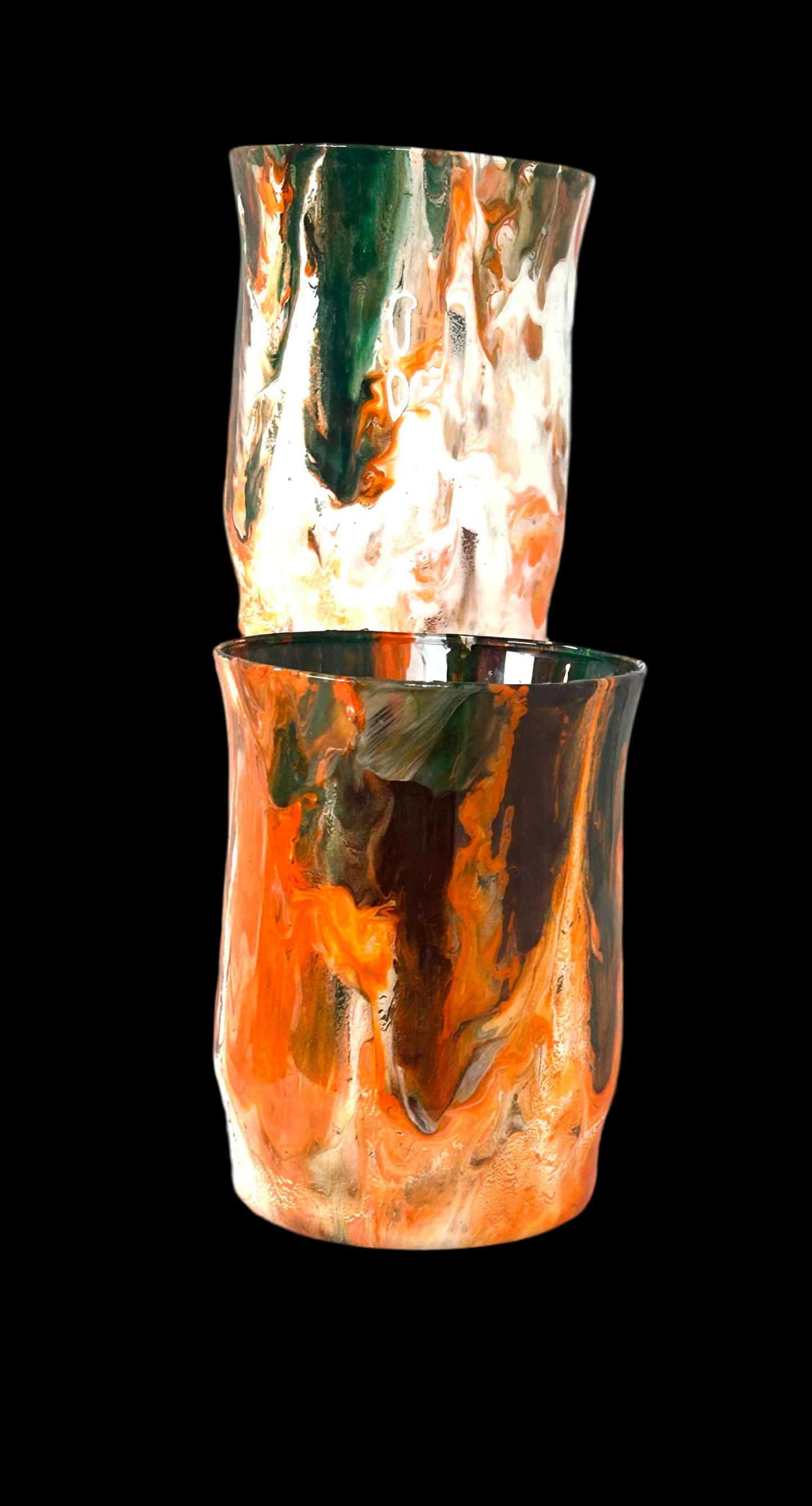 Painted & Sealed Drinking Glass Set