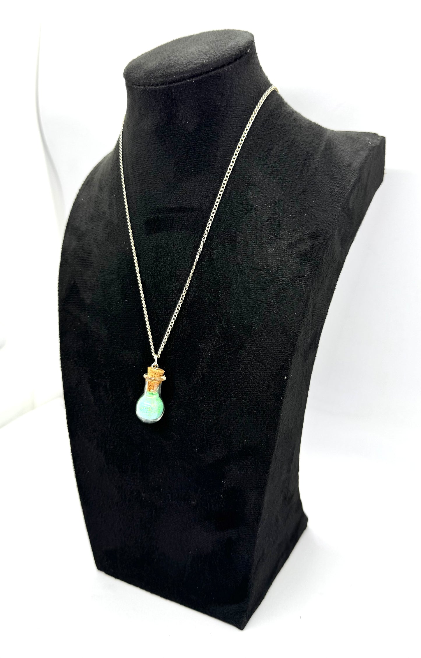 #4G “Healing Era Potion Bottle Necklace – Calm, Collected, Slightly Unstable”