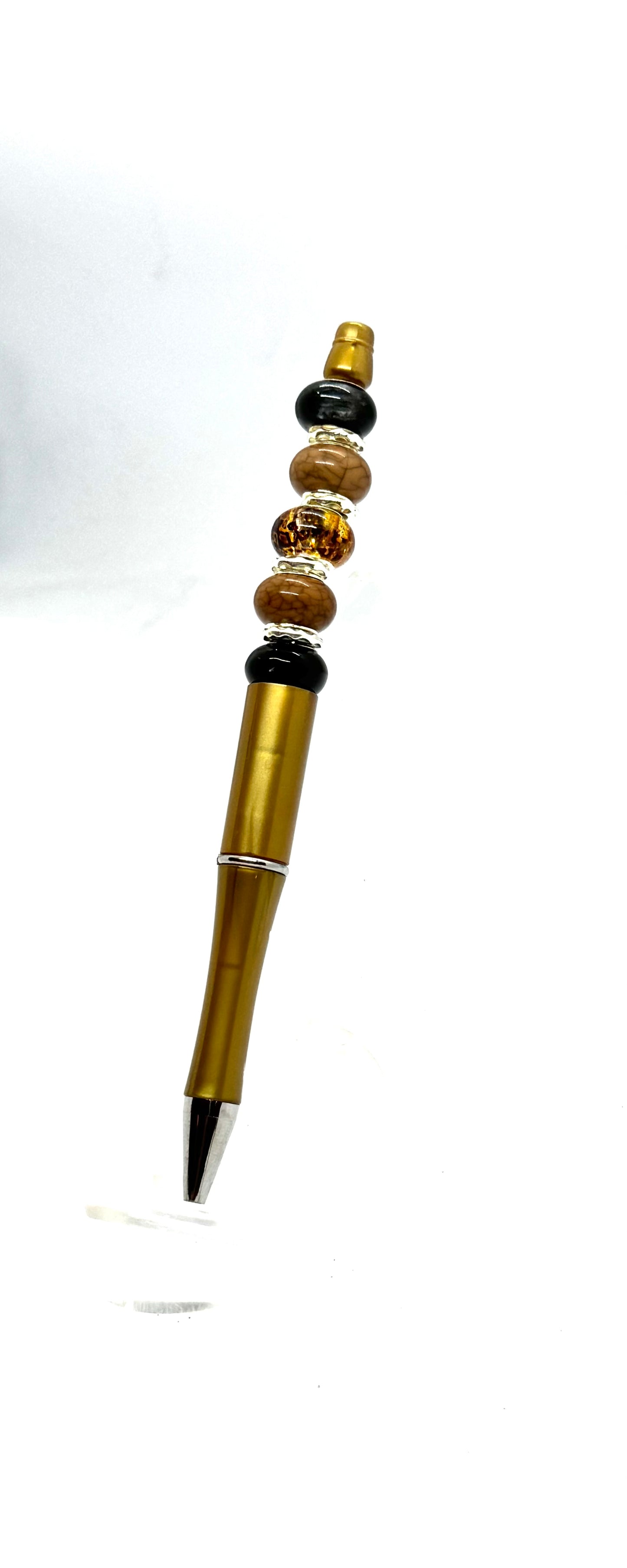 Brown Beaded Pen