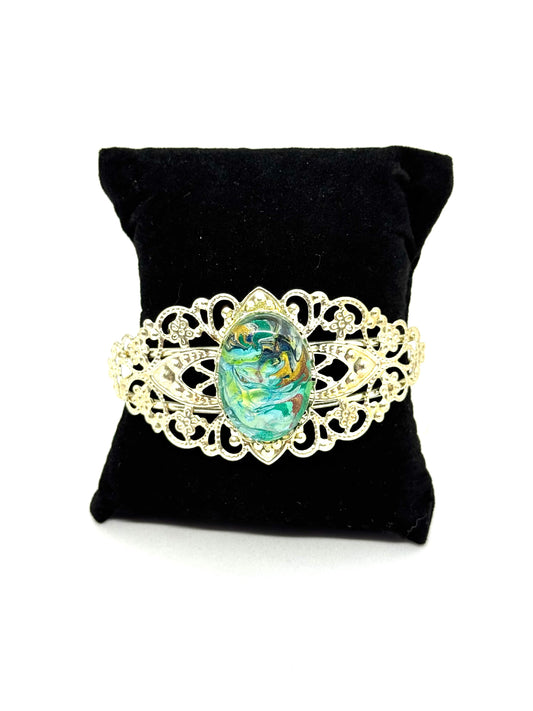 #1 “Forest Witch Energy Filigree Cuff – Pretty, Powerful, and Mildly Unhinged”