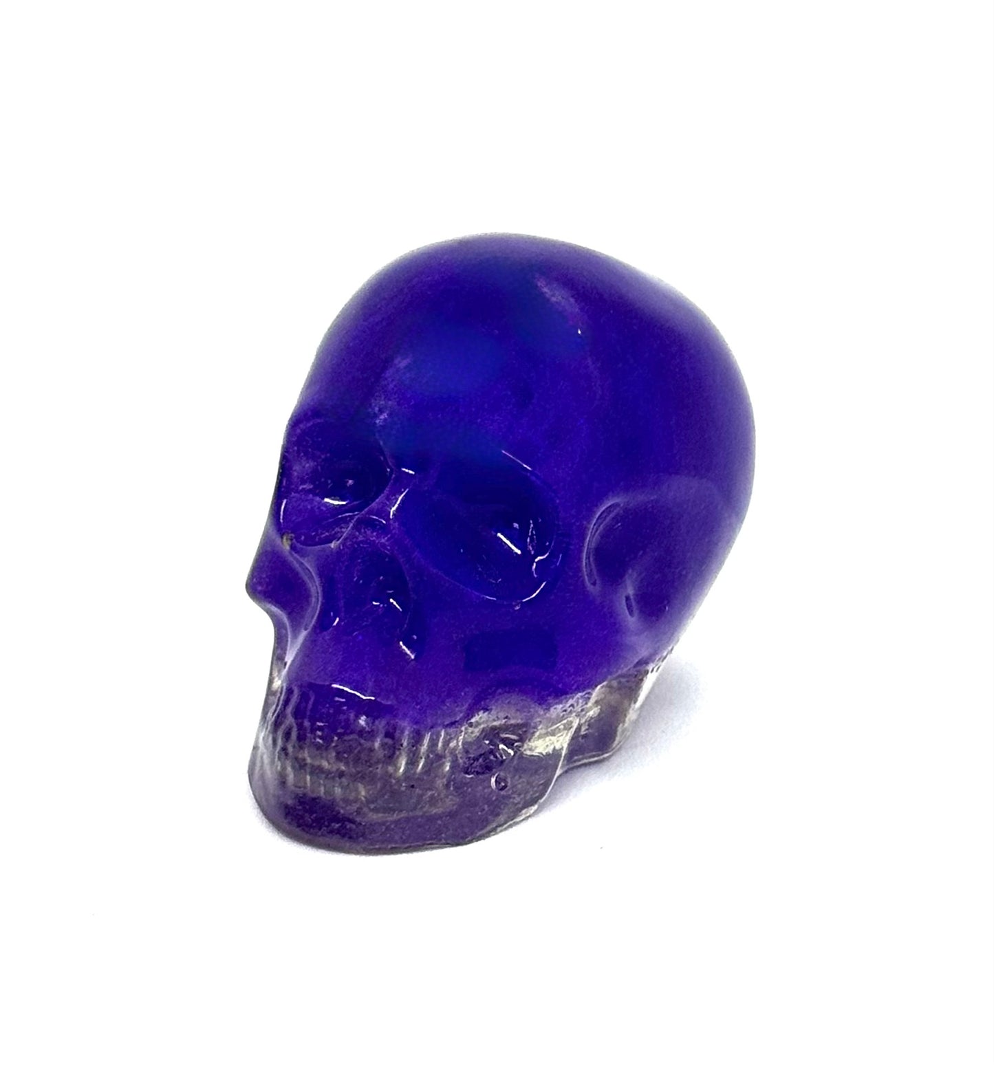 “Silent Threat” Purple Skull — Handmade Resin Gothic Decor | Dark Aesthetic Skull | Minimalist Goth Vibes | One-of-a-Kind FDSS