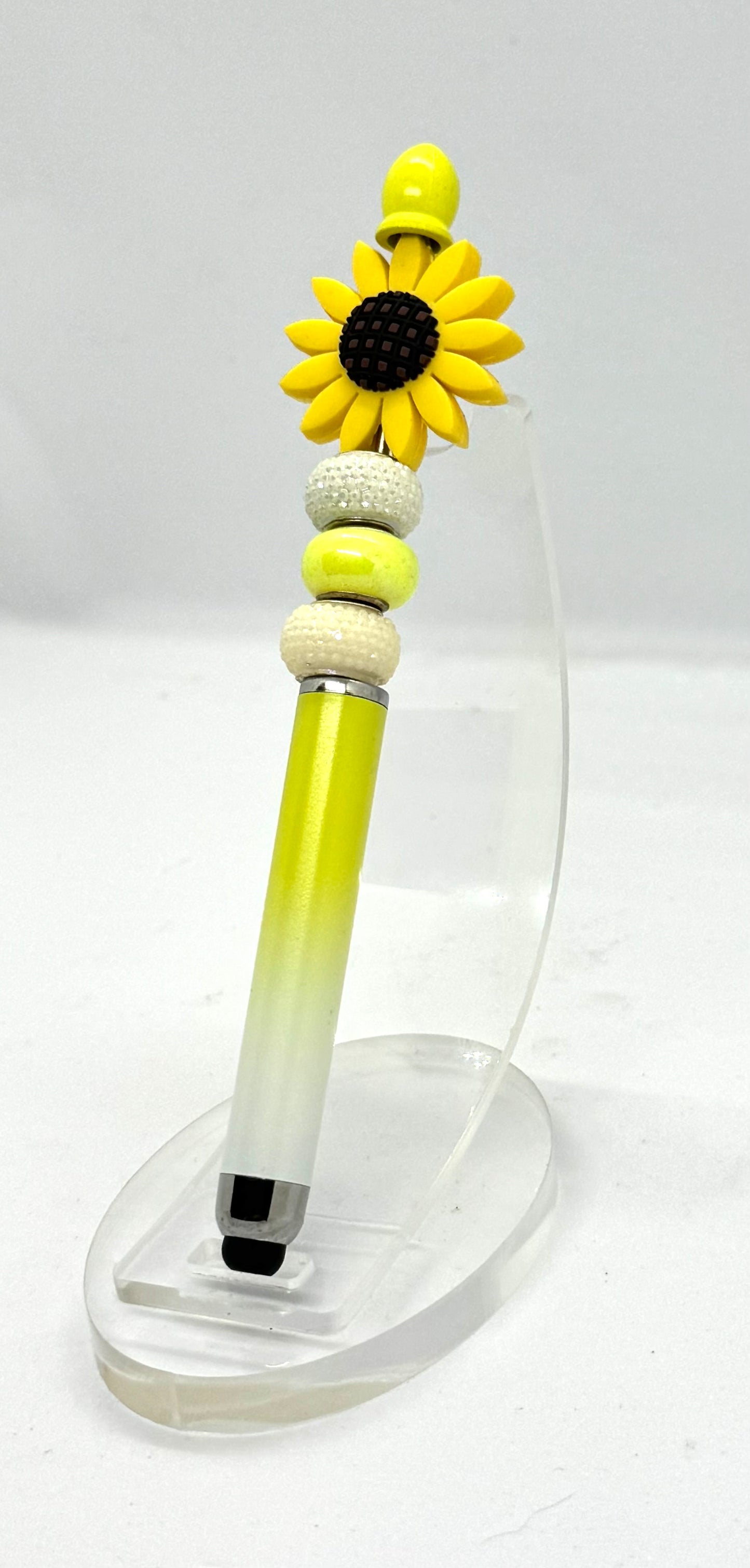 A Little Ray of Unhinged Sunshine | Handmade Sunflower Stylus Pen