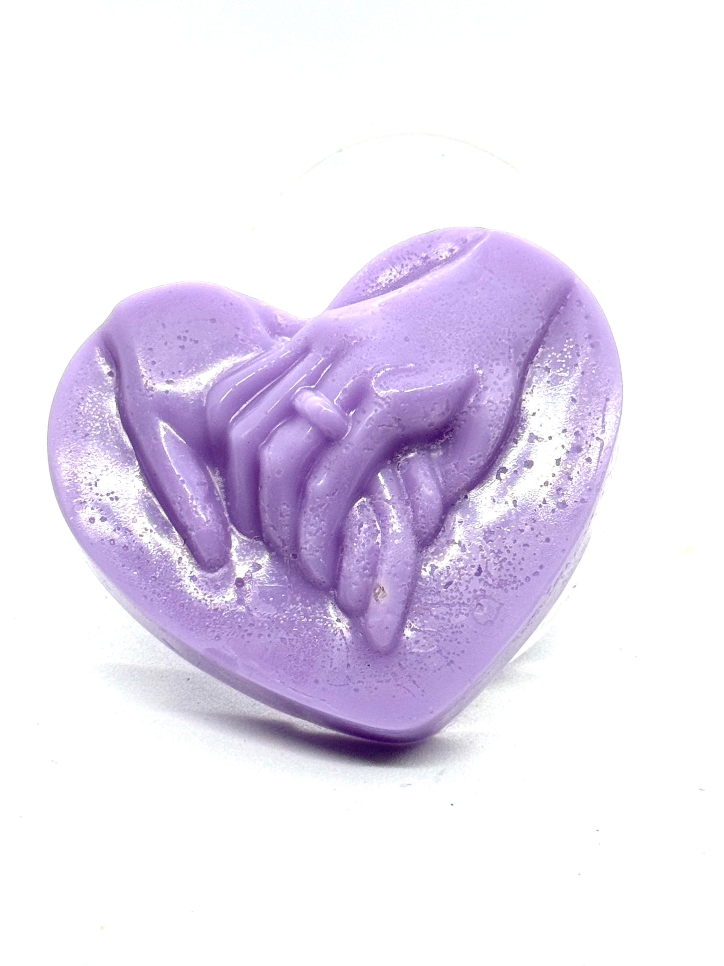 Holding Hands Heart Wax Melt (Emotionally Supportive, Mildly Judgy) 🖤🔥