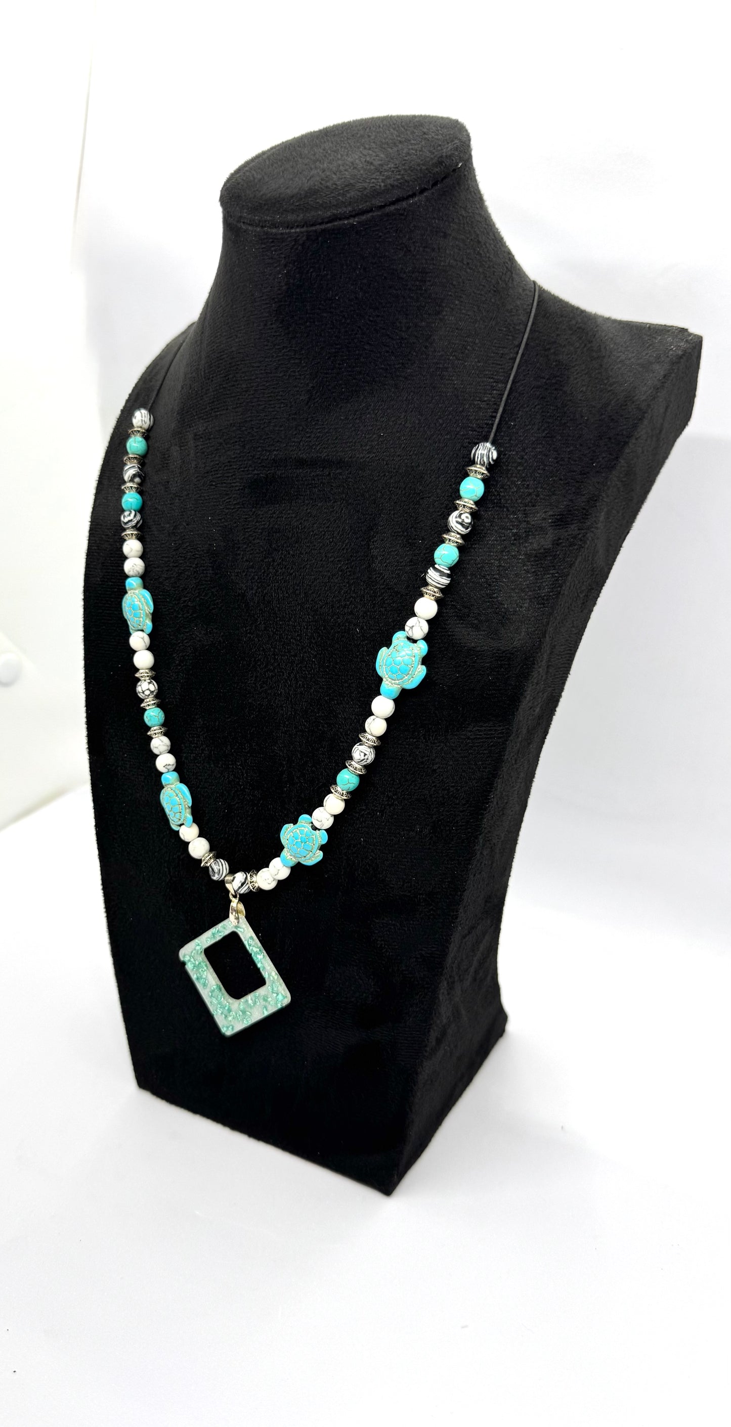 “Sea Turtle Serenity (But Make It Slightly Unhinged) Necklace”