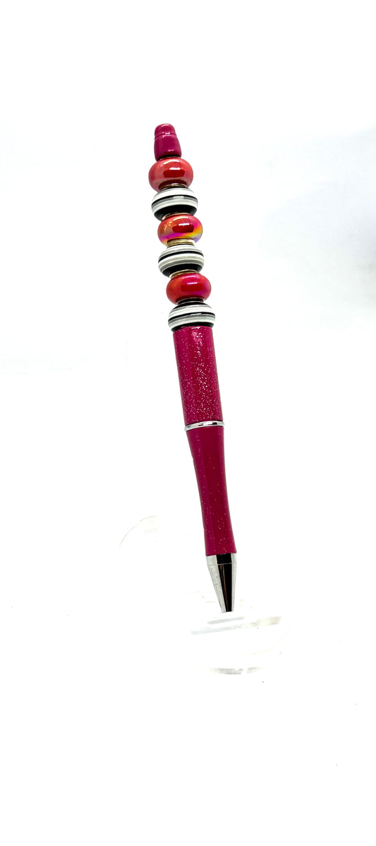 Striped Beaded Pen