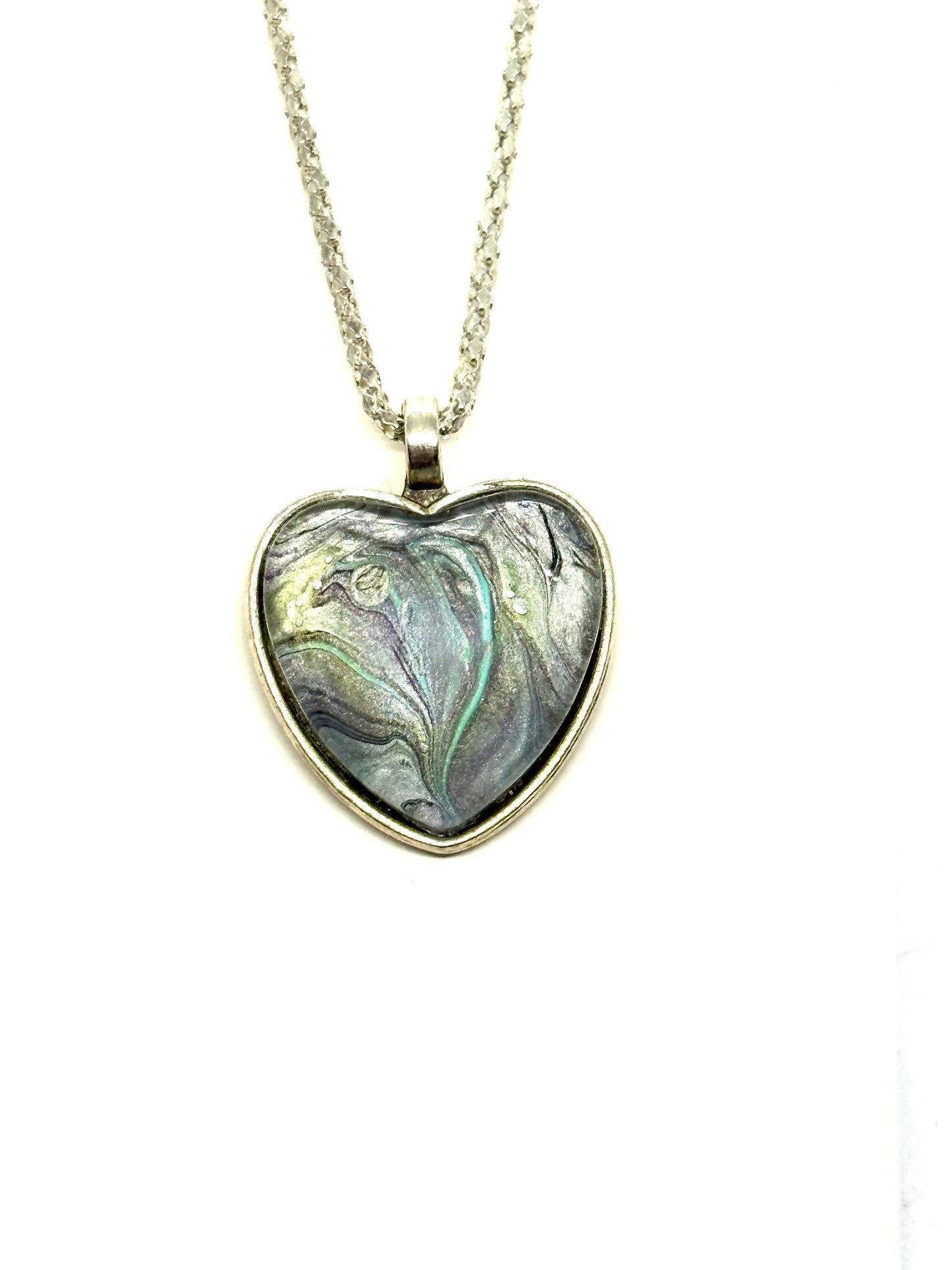 #34 Ghosted Feelings Heart Necklace