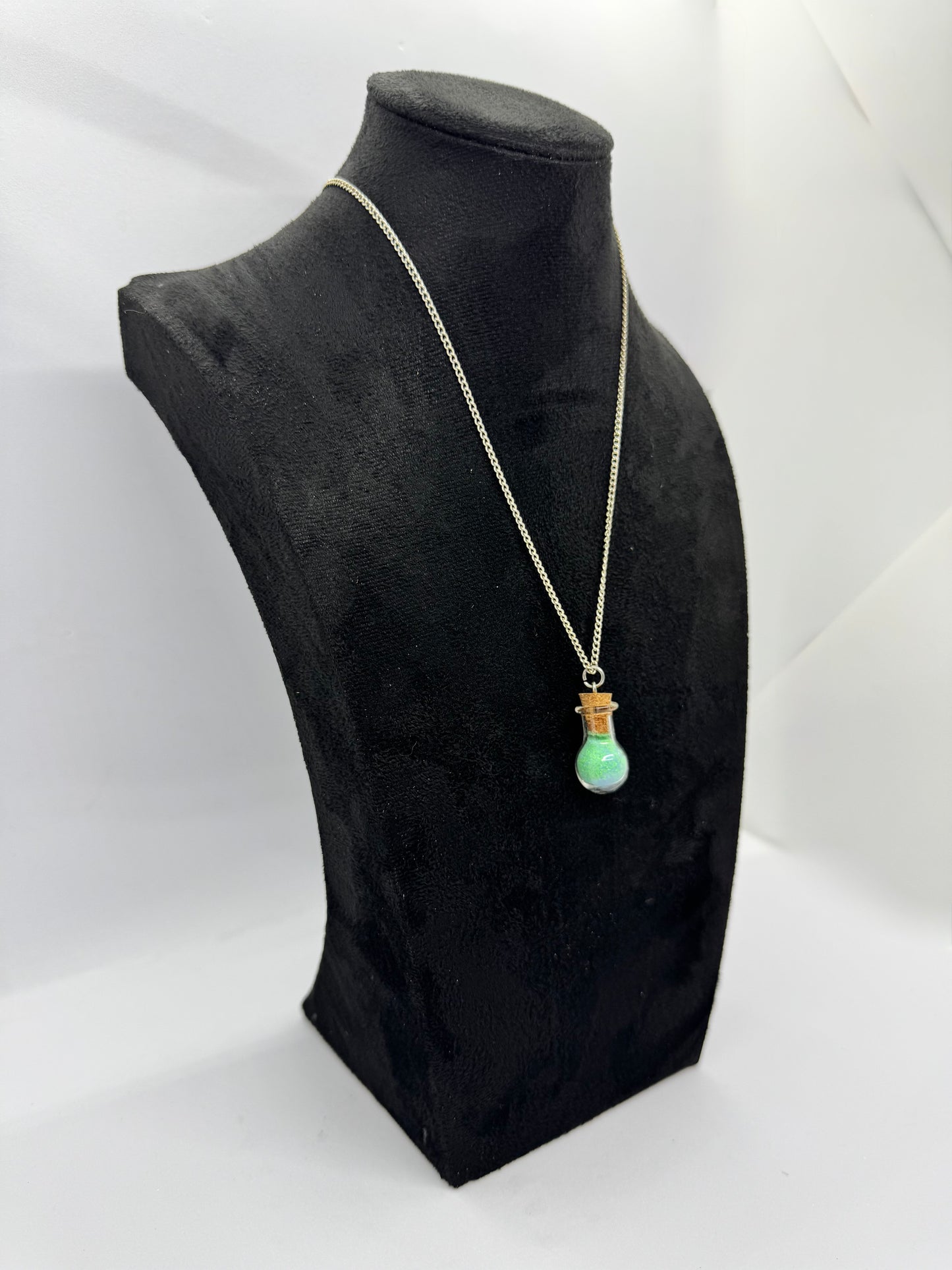 #4G “Healing Era Potion Bottle Necklace – Calm, Collected, Slightly Unstable”