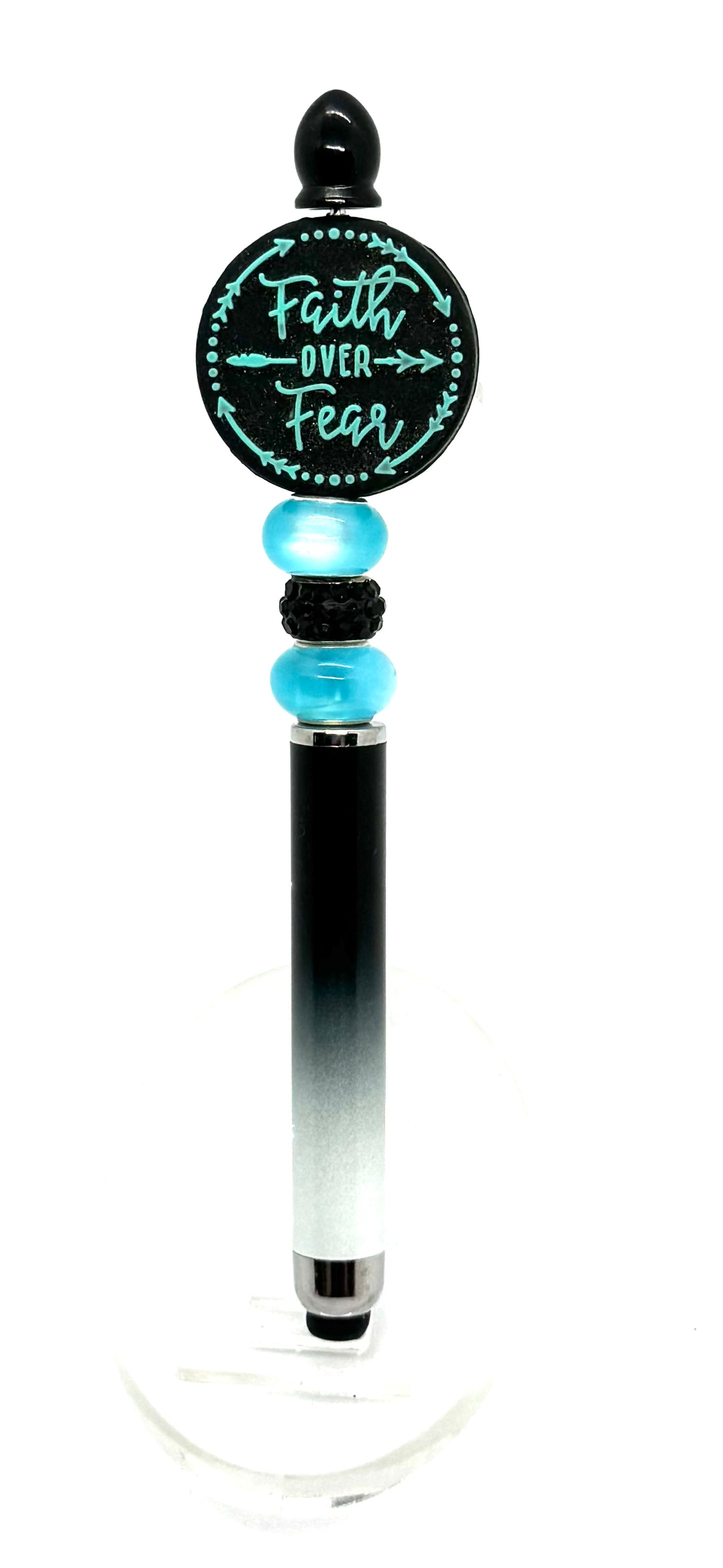 Faith Over Fear… Coffee Over Mondays | Handmade Faith Over Fear Stylus Pen