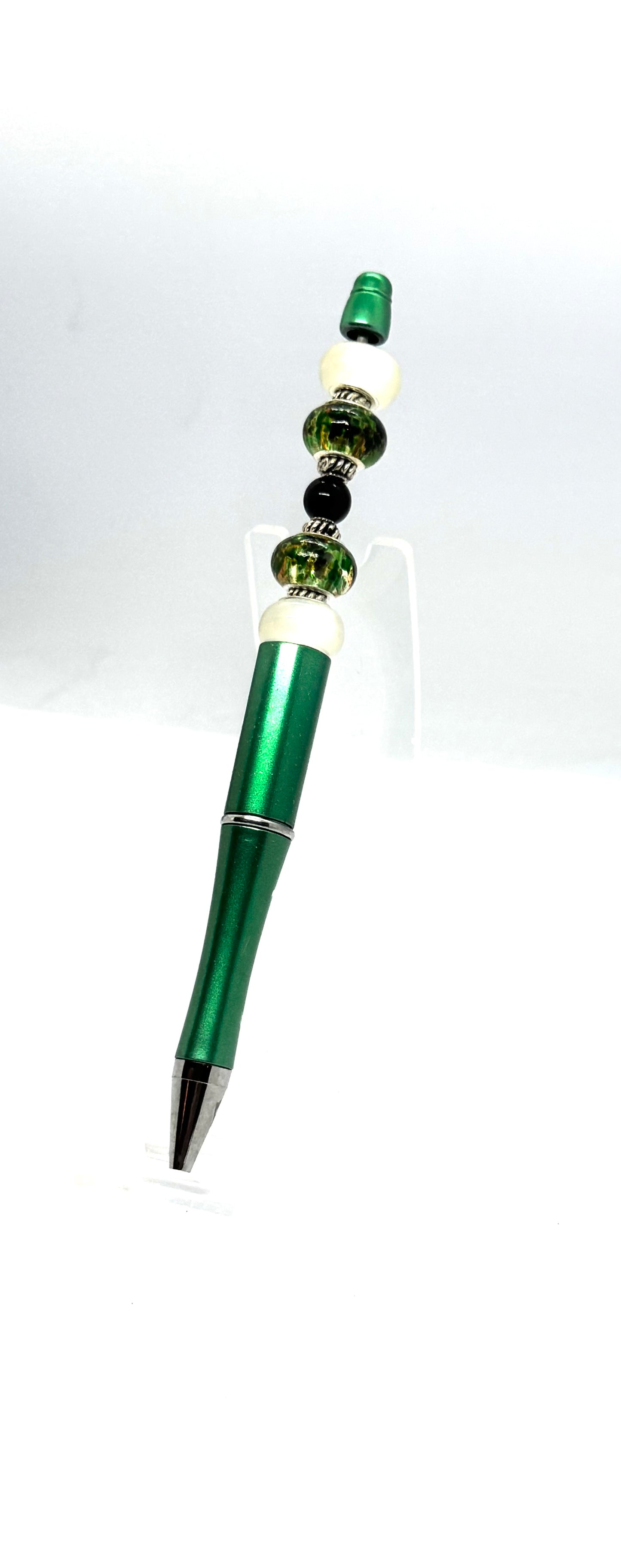 Green Beaded Pen
