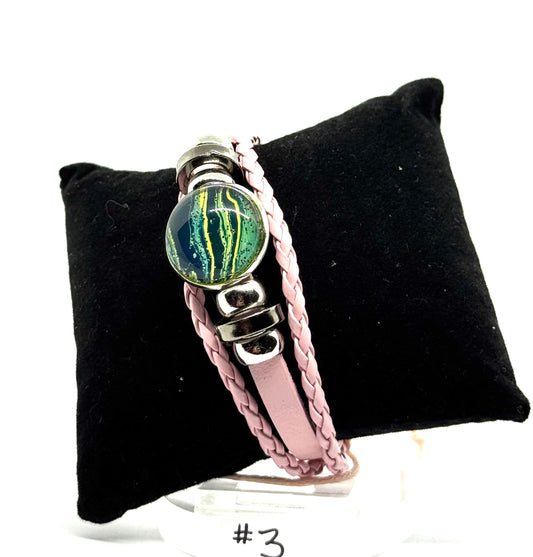 #3 Sweet but Psychotic – Pink Chaos Wrap Bracelet (One of a Kind)