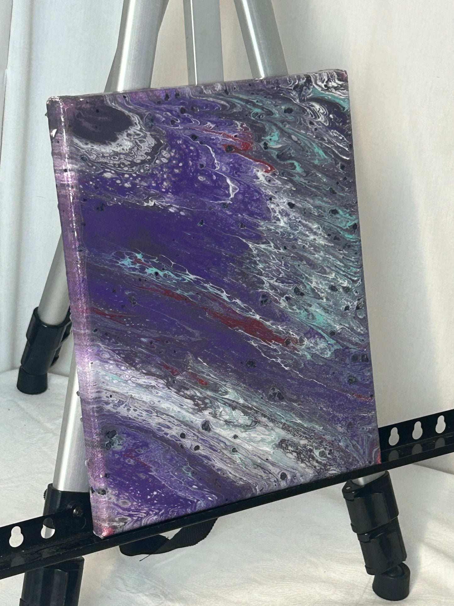 8x10” Resin Covered Acrylic Painting